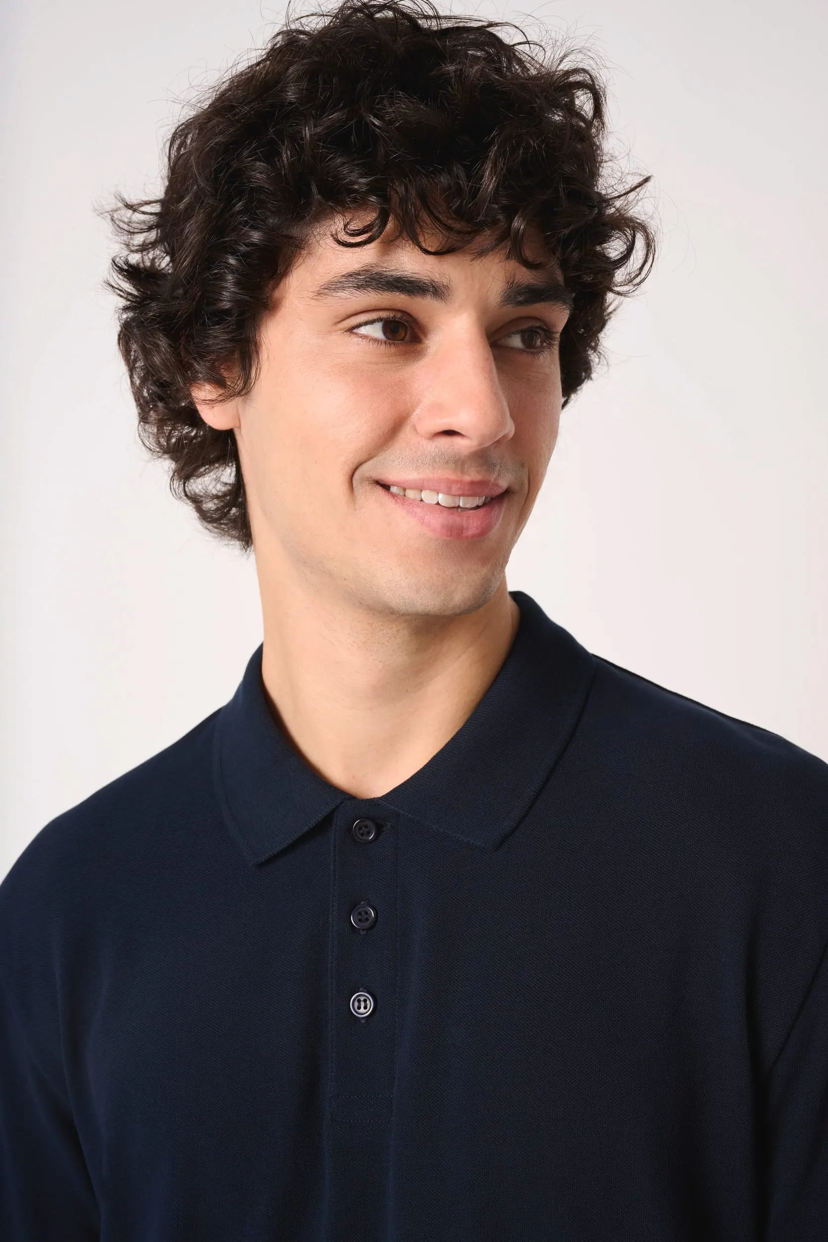 Polo punto piqué LSL hombre