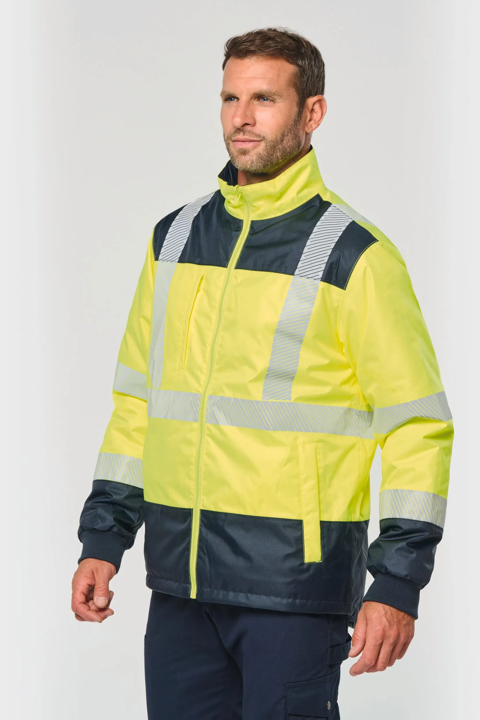 Parka de seguridad reciclada 4 en 1 unisex