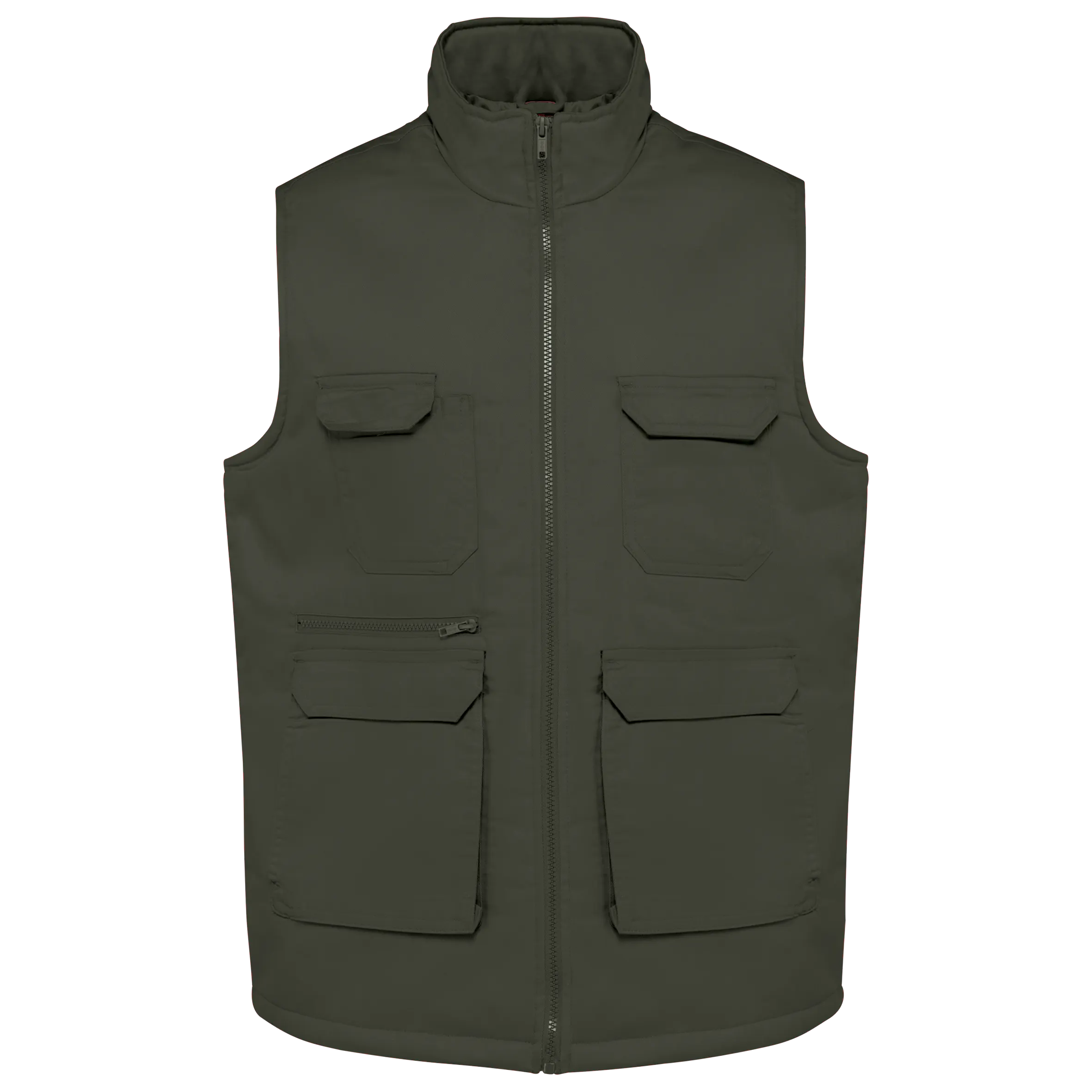 Chaleco polialgodón multibolsillos acolchado - Unisex