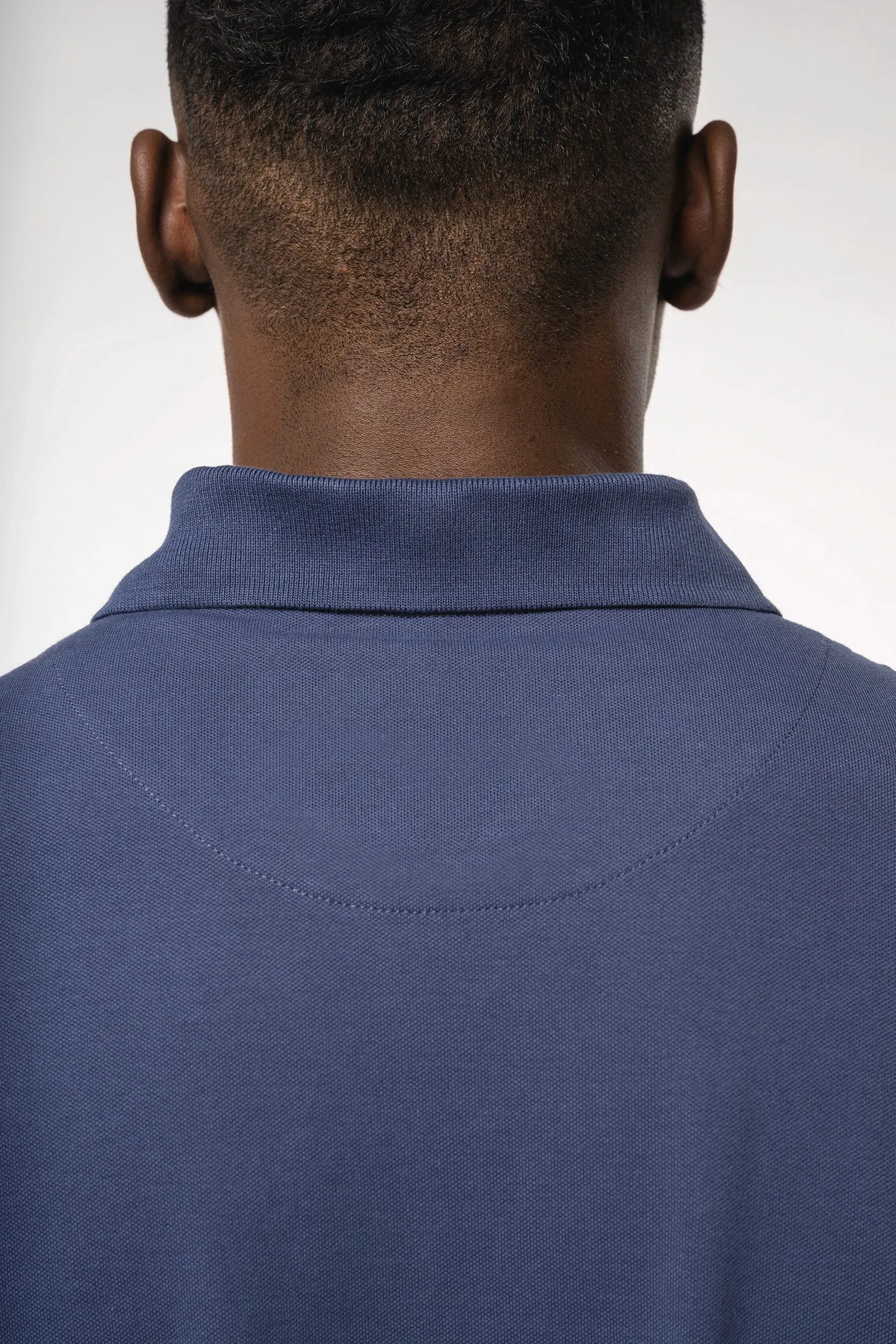 Polo de punto piqué manga corta hombre