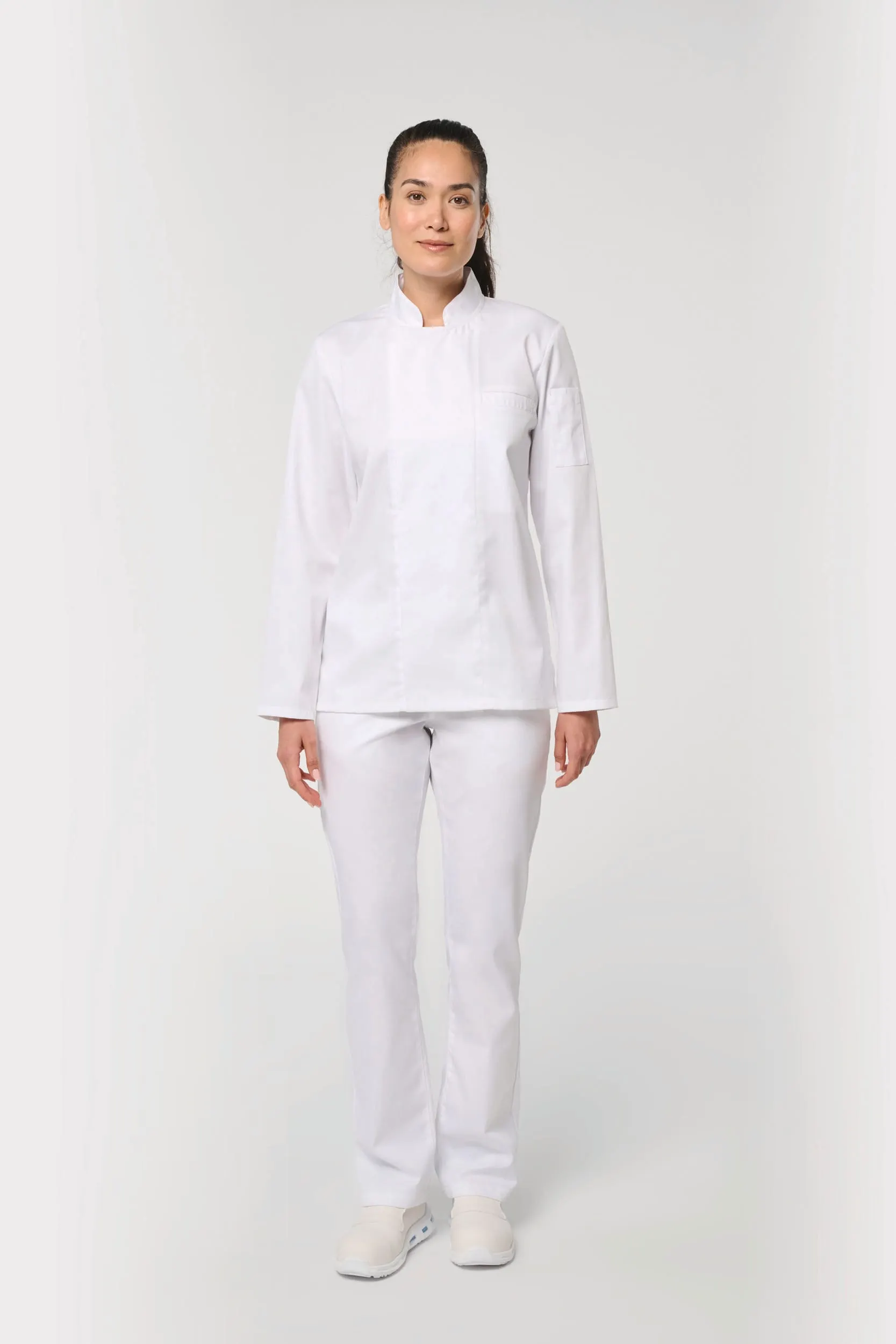 Chaqueta de cocina ecorresponsable y transpirable de manga larga unisex