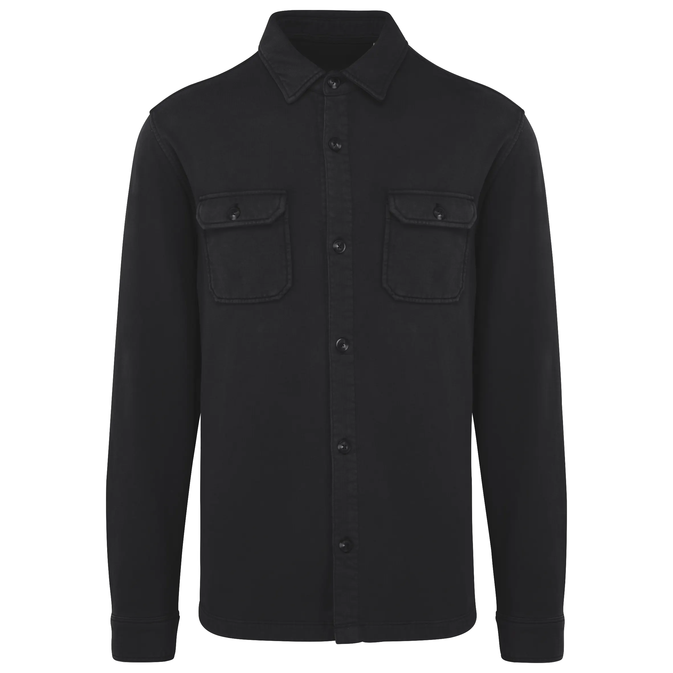 Sobrecamisa ecorresponsable efecto lavado de felpa perchada hombre