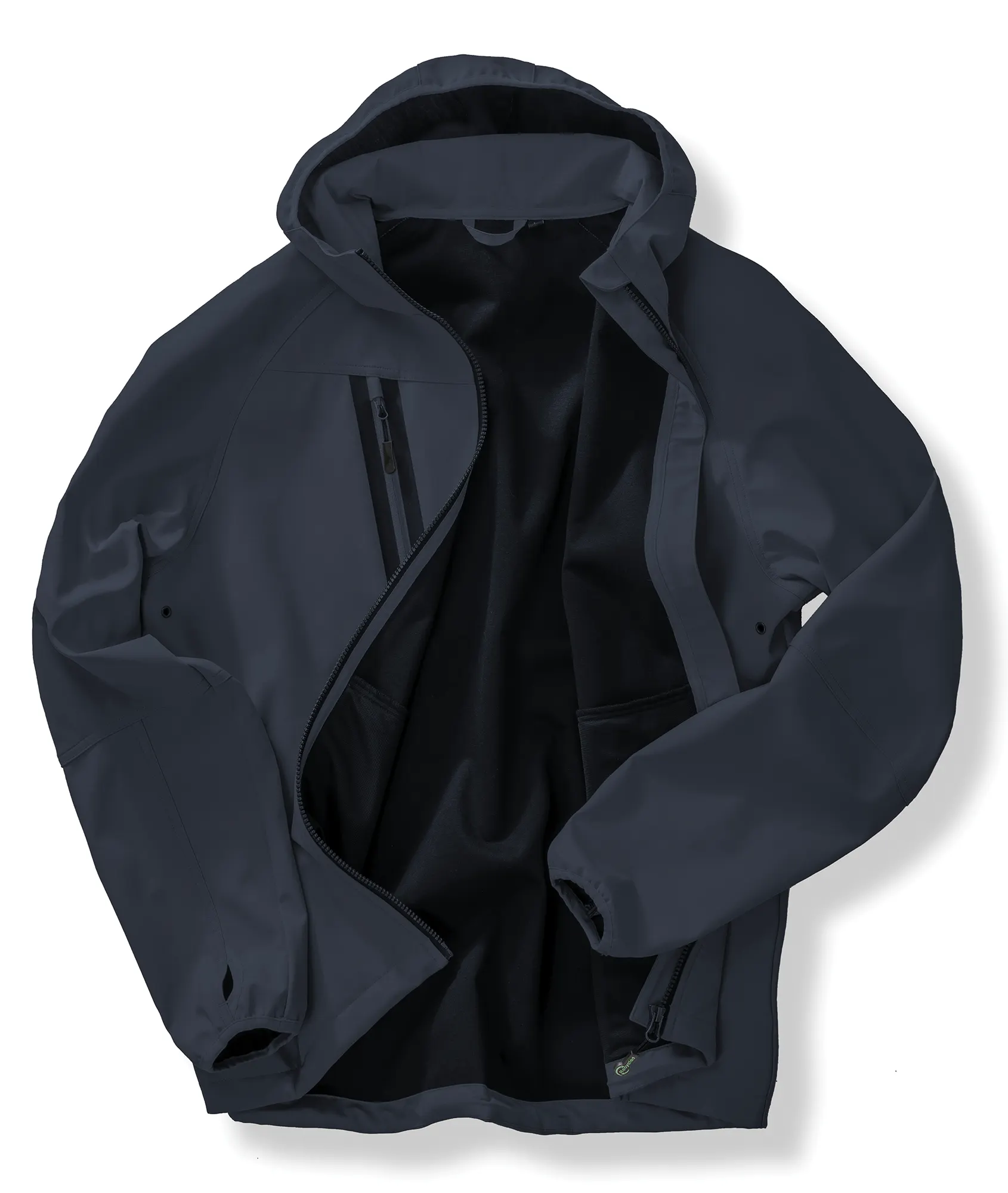 Chaqueta softshell 3 capas reciclada con capucha unisex<br/>