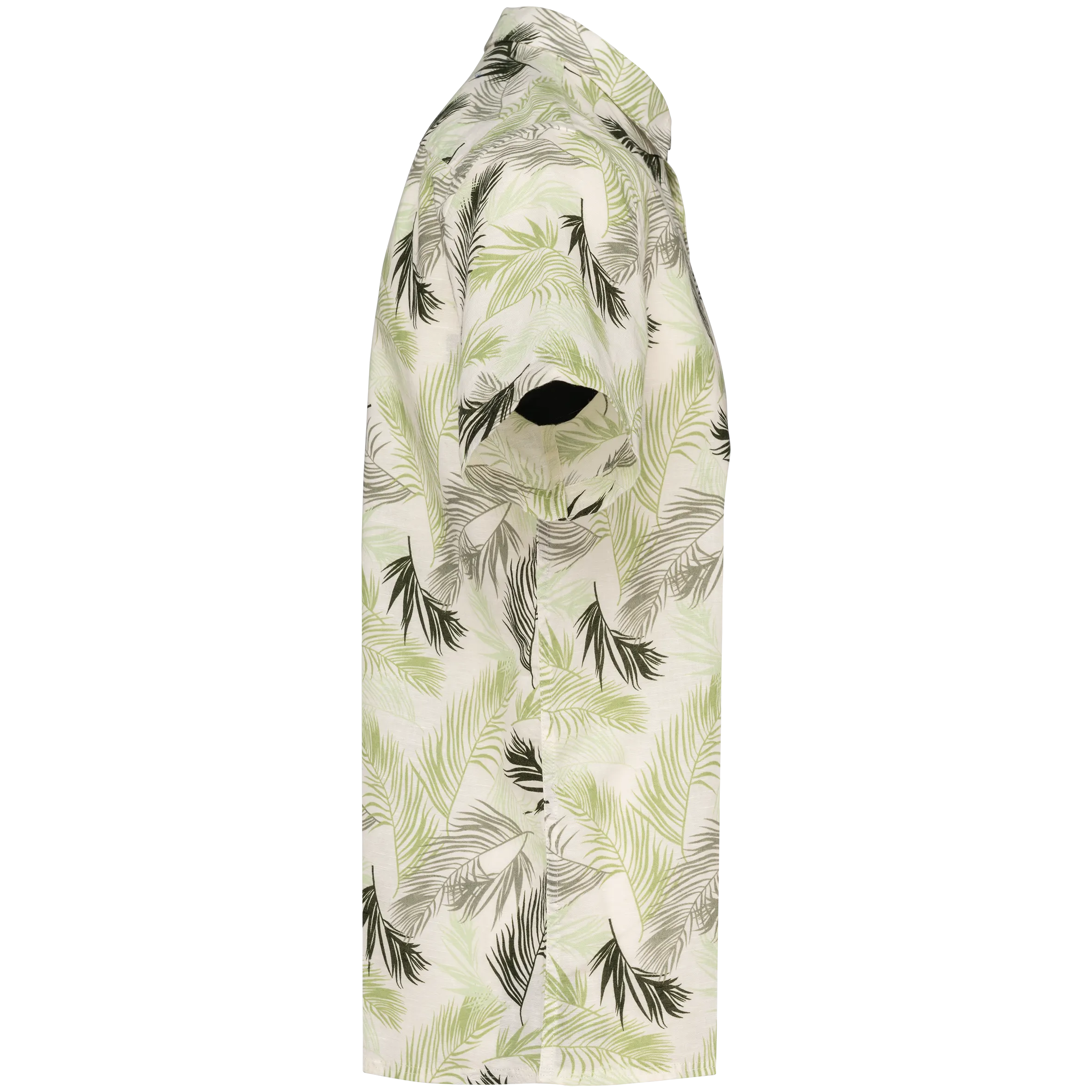 Camisa con estampado vegetal hombre