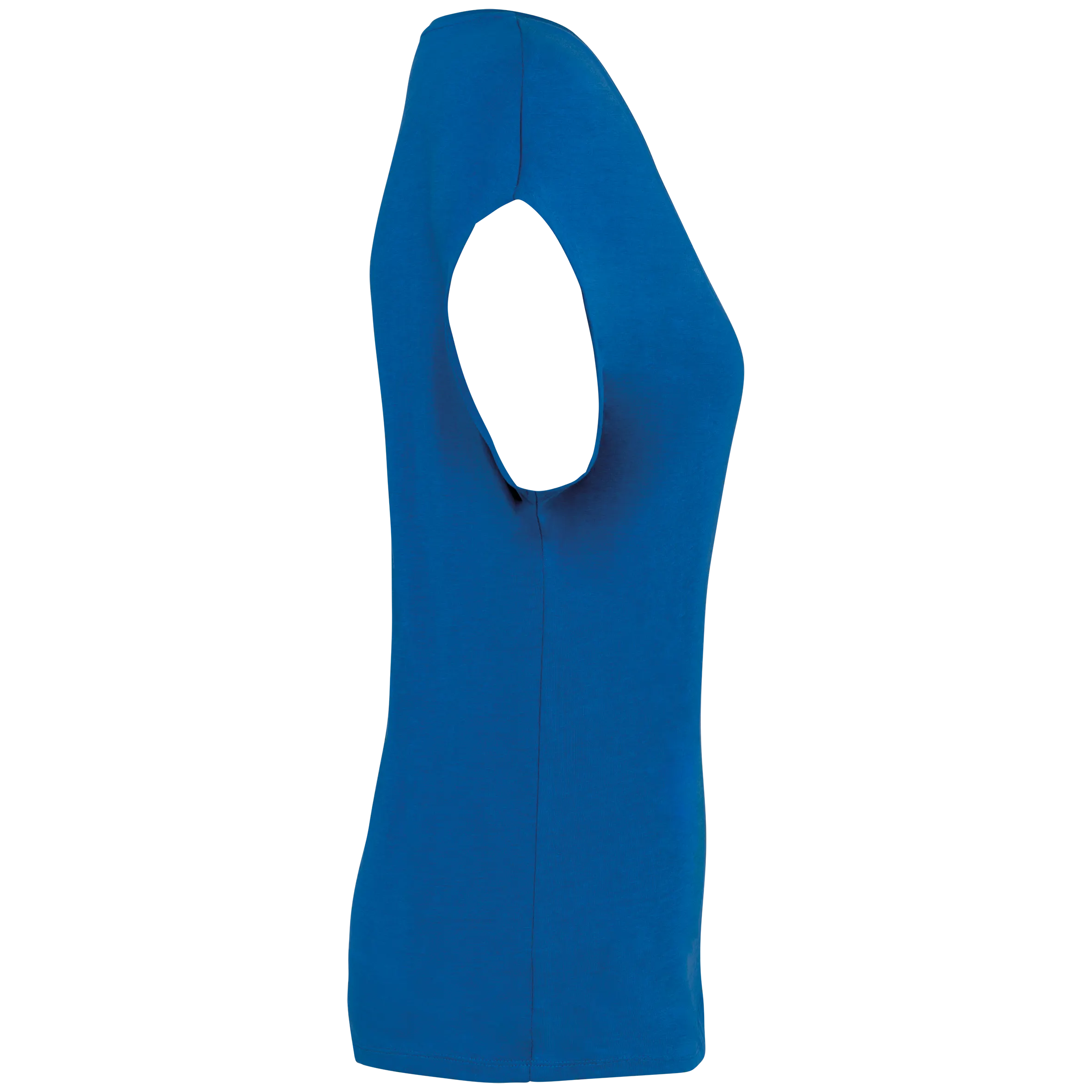 Camiseta ecorresponsable holgada con cuello de pico mujer