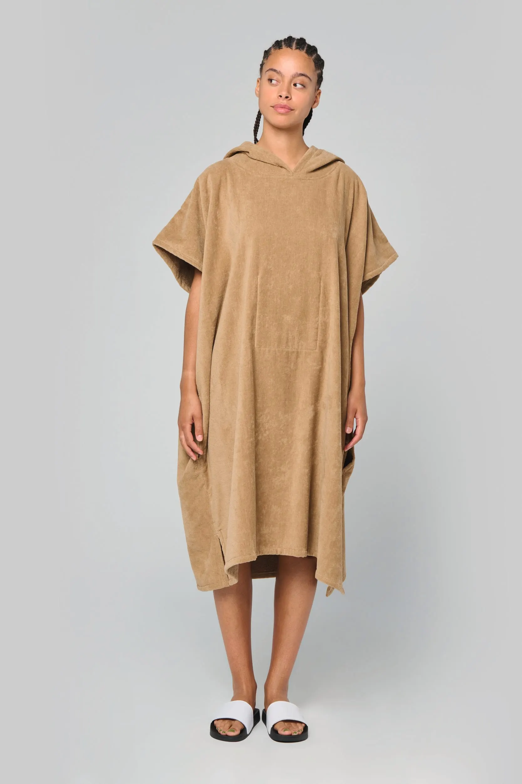 Poncho de rizo con capucha - Unisex