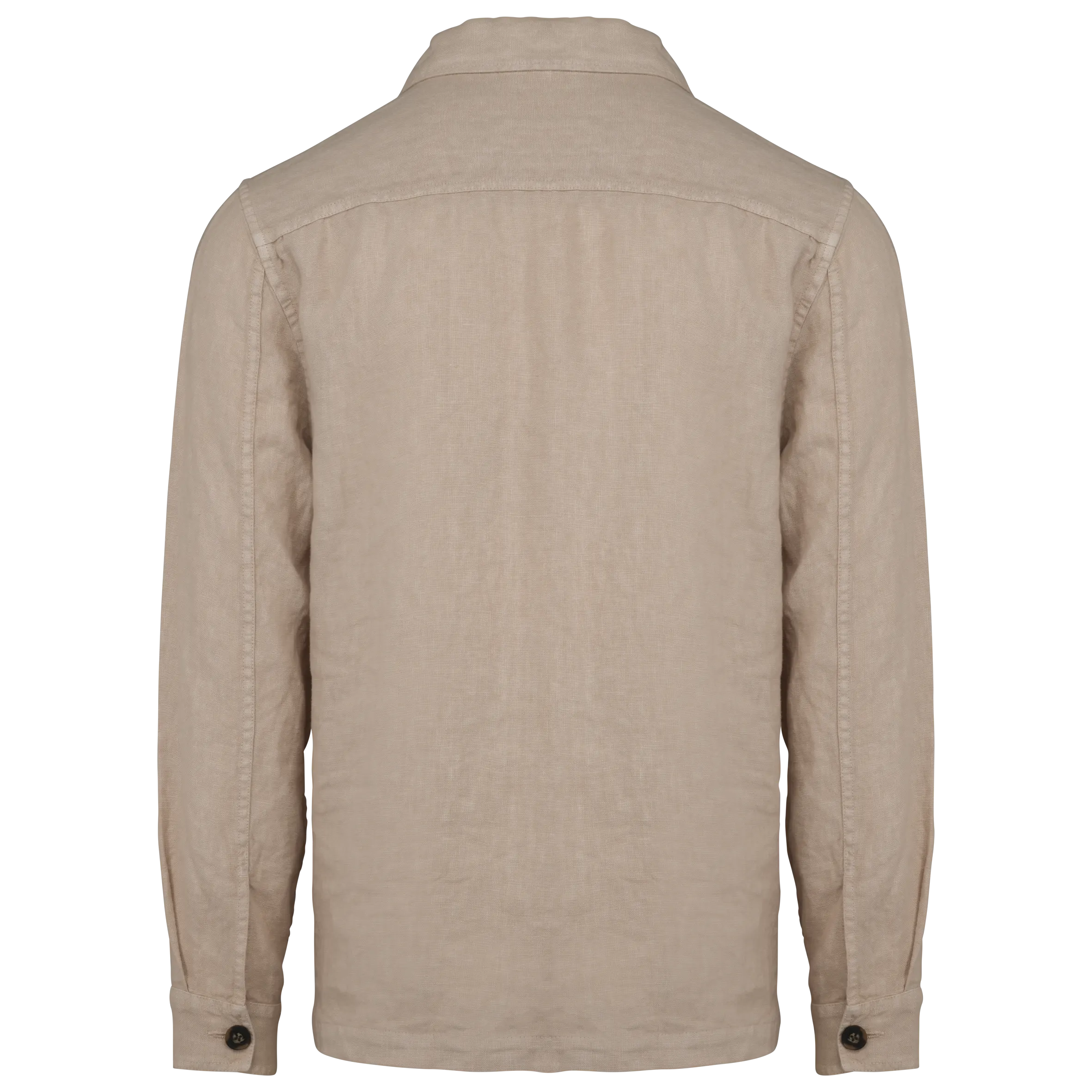 Sobrecamisa efecto lavado de lino hombre