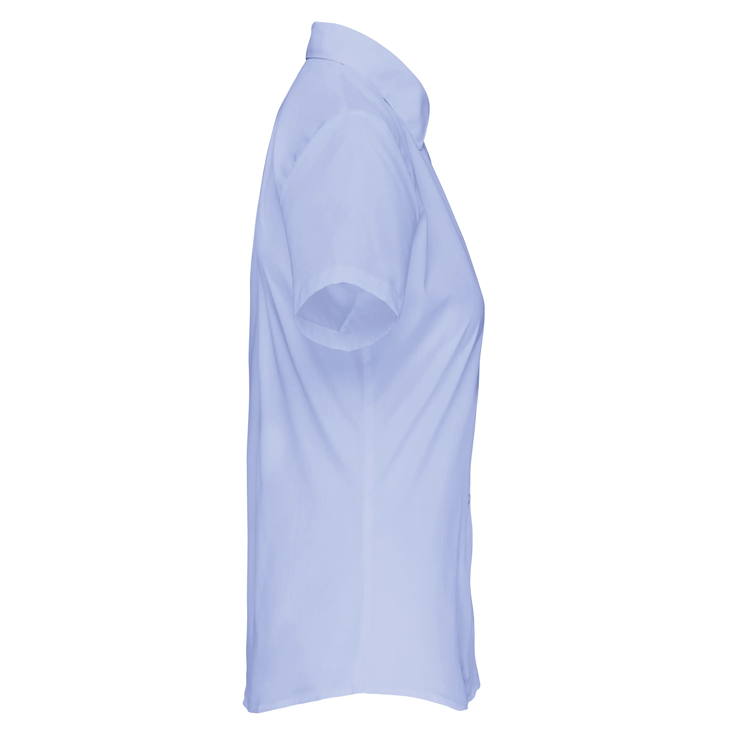 Camisa popelina de polialgodón manga corta de fácil cuidado mujer