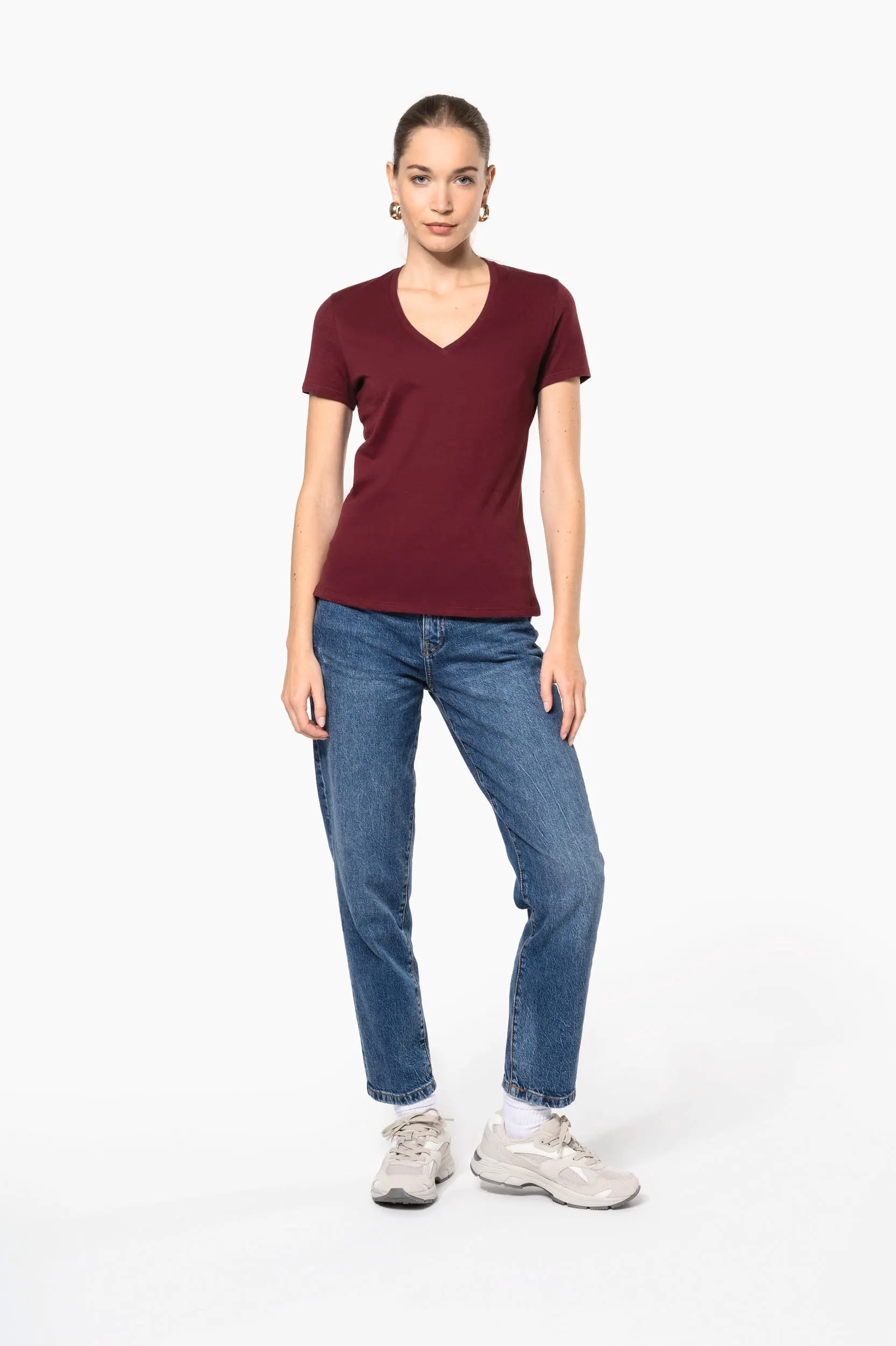Camiseta BIO150 cuello de pico mujer