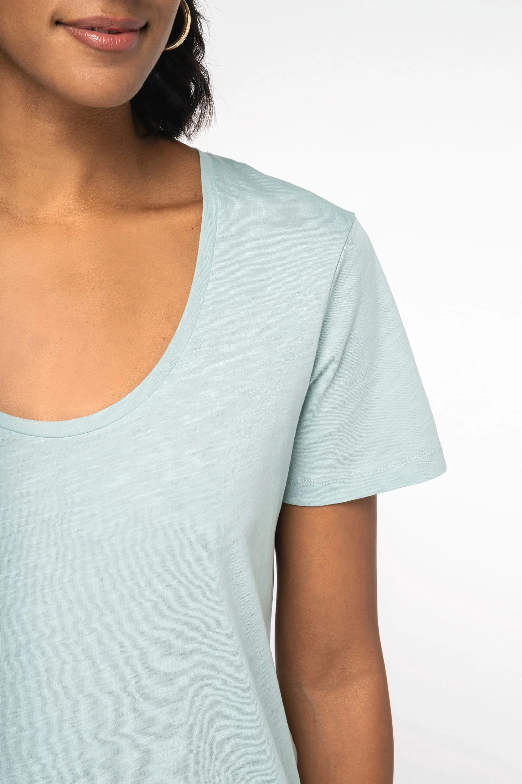 Camiseta ecorresponsable slub mujer