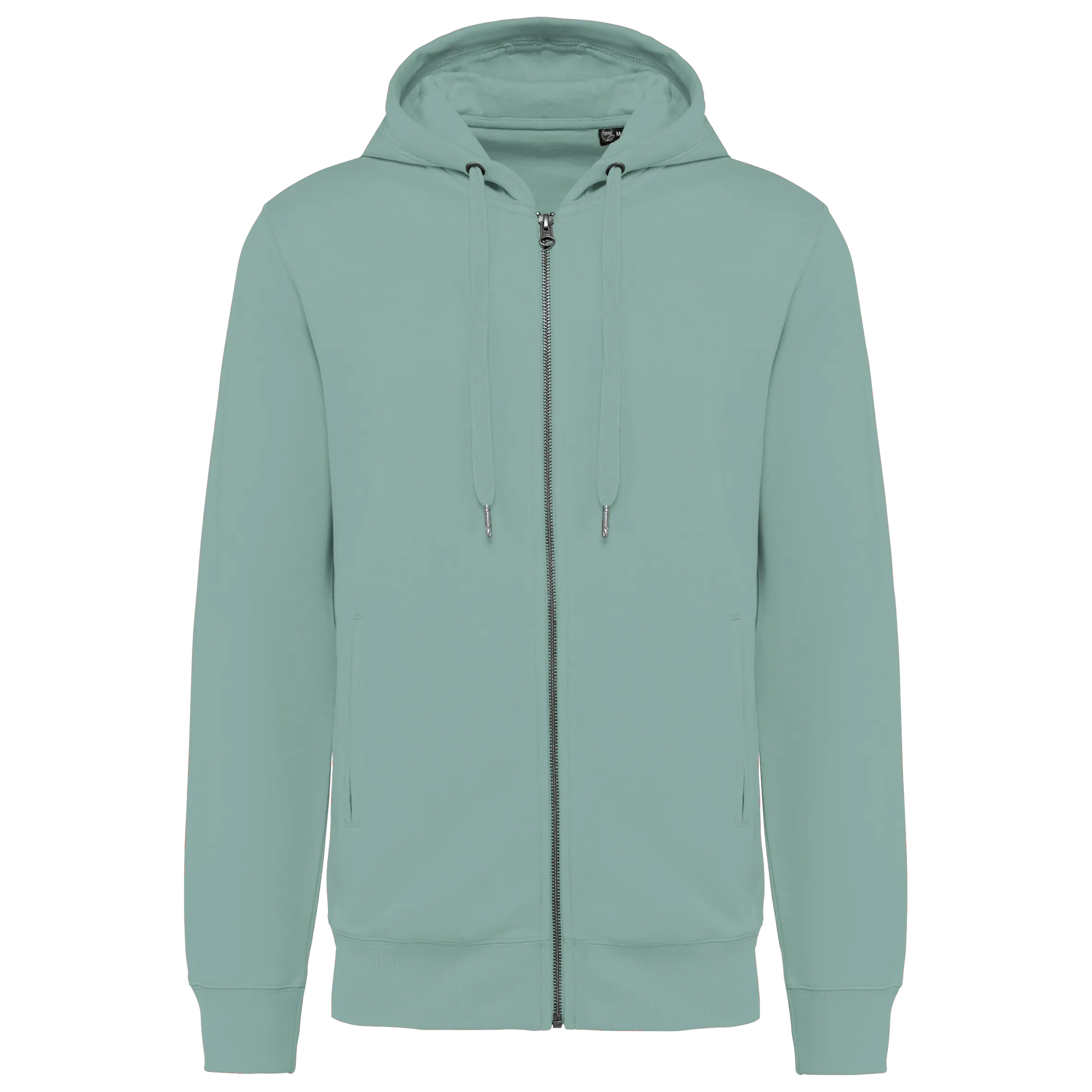Sudadera ecorresponsable french terry con capucha y cremallera - Unisex