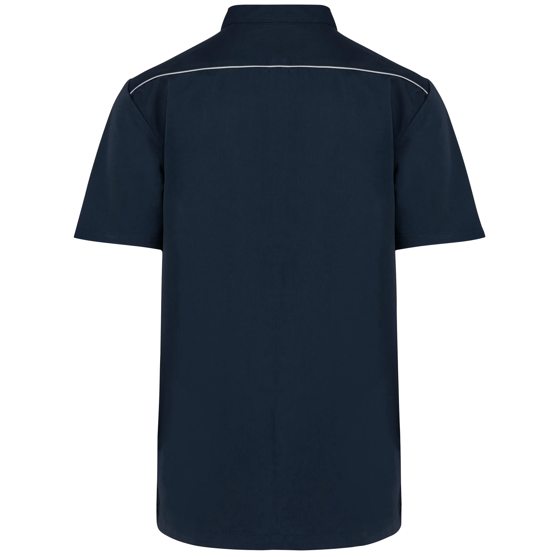 Blusa polialgodón con botones a presión hombre