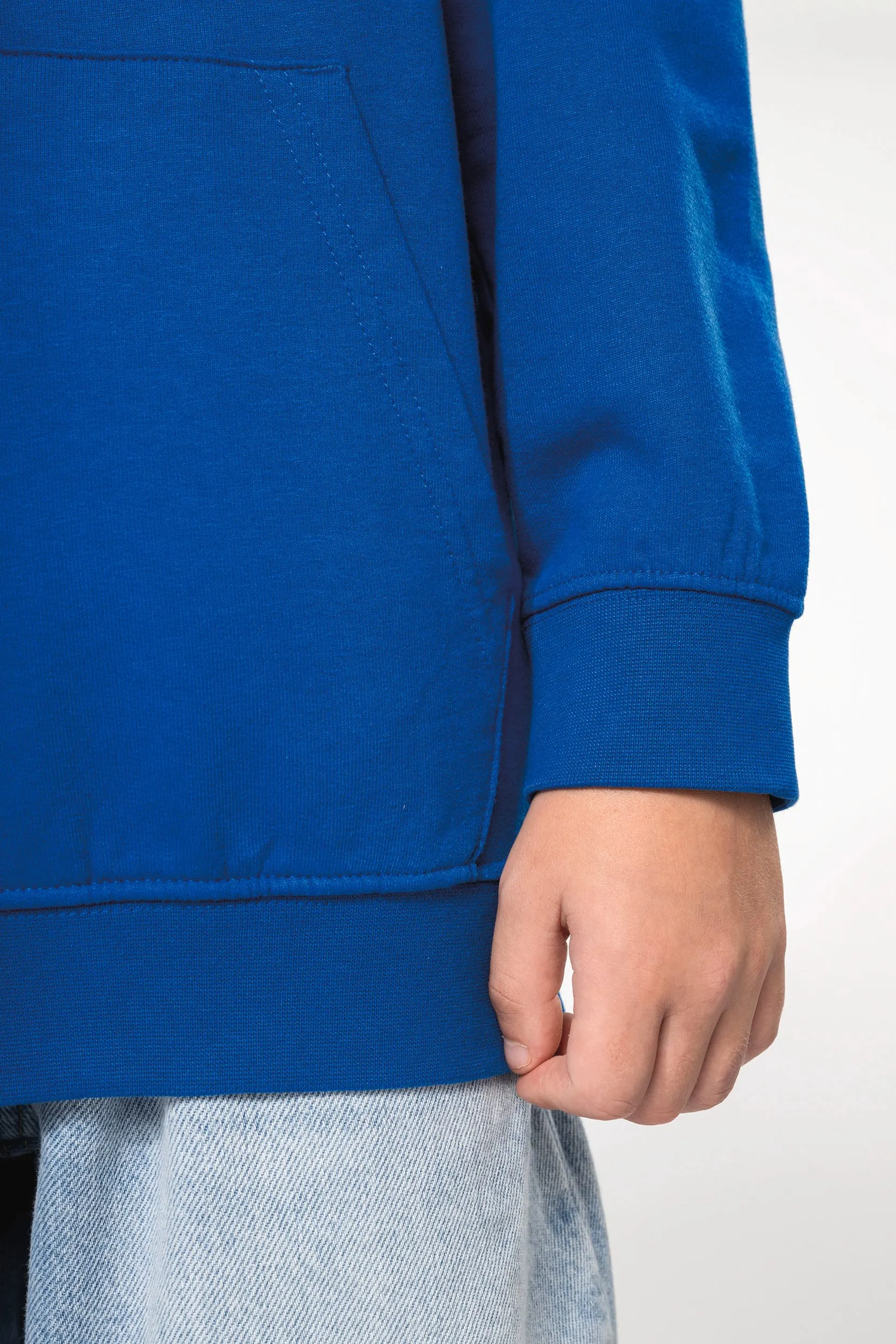 Sudadera capucha contrastada niños