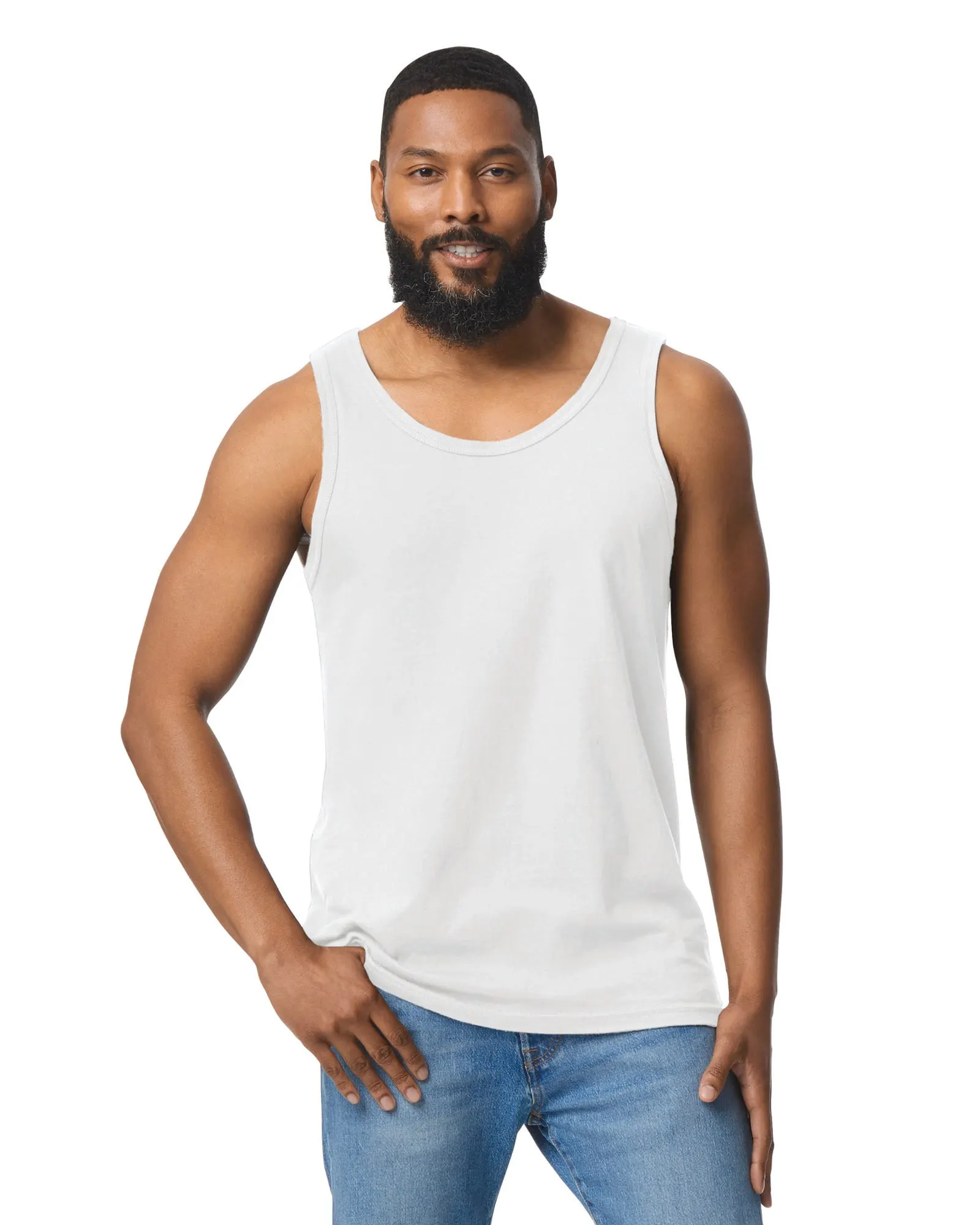 Camiseta SoftStyle sin mangas hombre