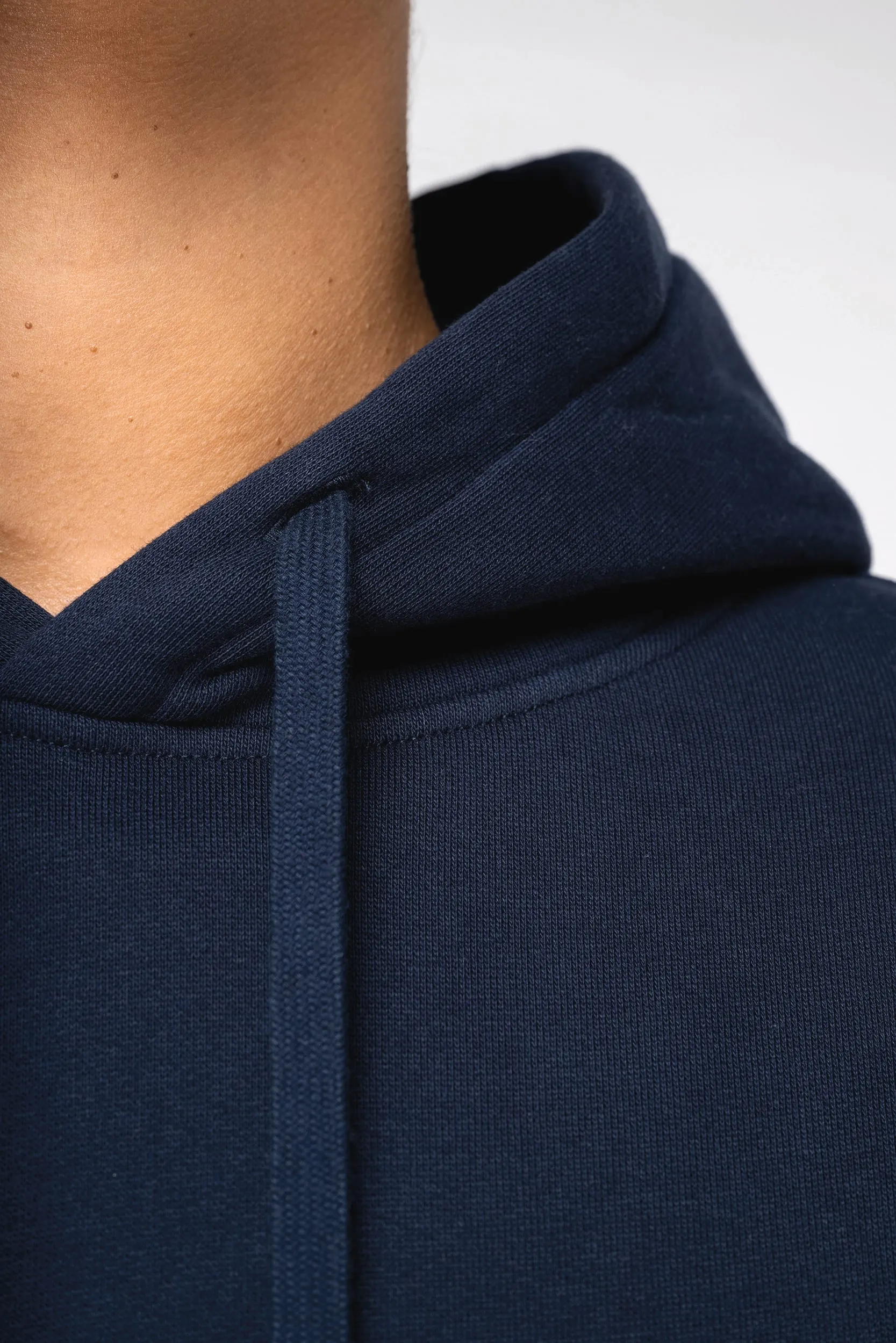 Sudadera ecorresponsable con capucha y hombros caídos felpa perchada unisex