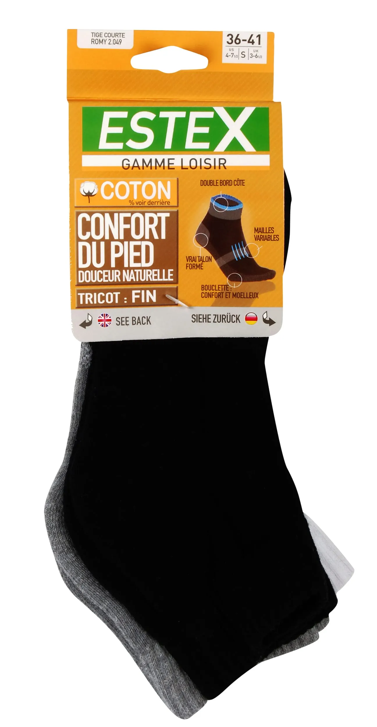 Calcetines cortos Romy Pack de 3 pares<br/>