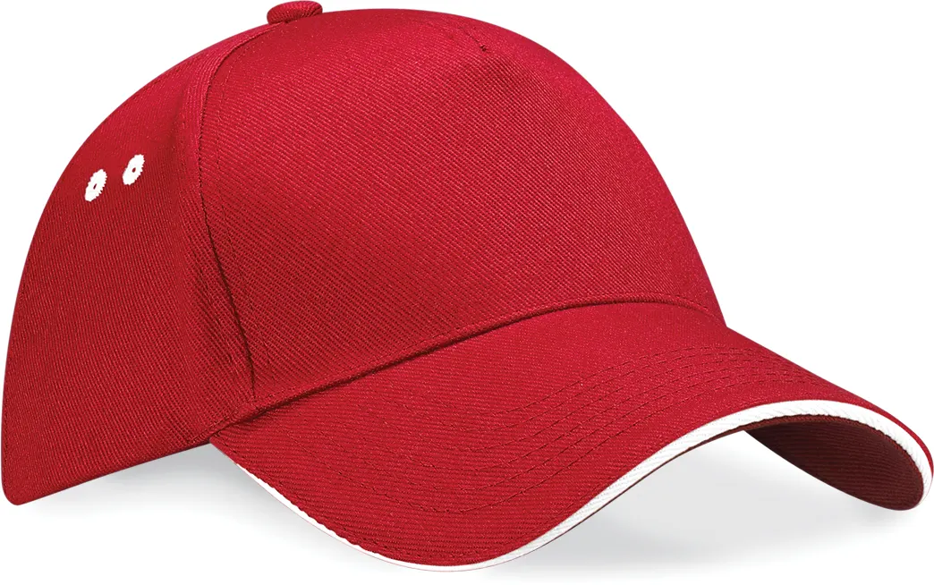 Gorra Ultimate - 5 paneles con sándwich contrastado