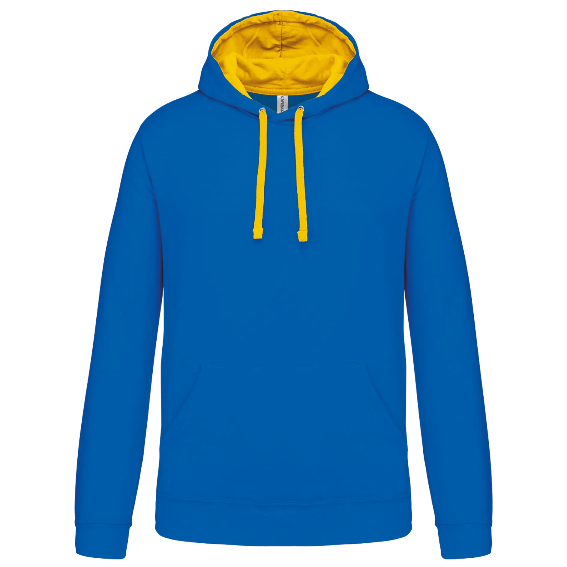 Sudadera capucha contrastada hombre