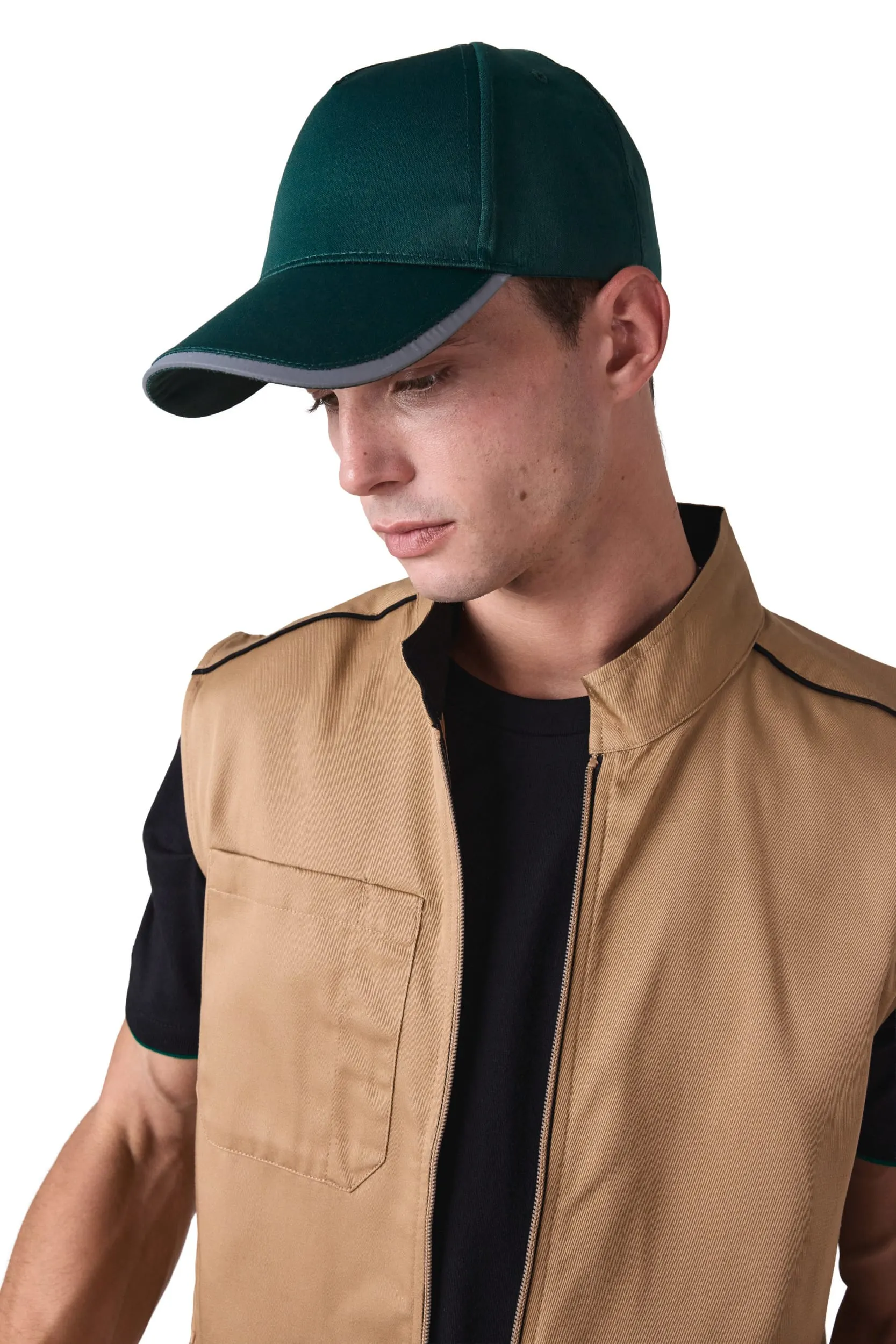 Gorra de 5 paneles de poliéster