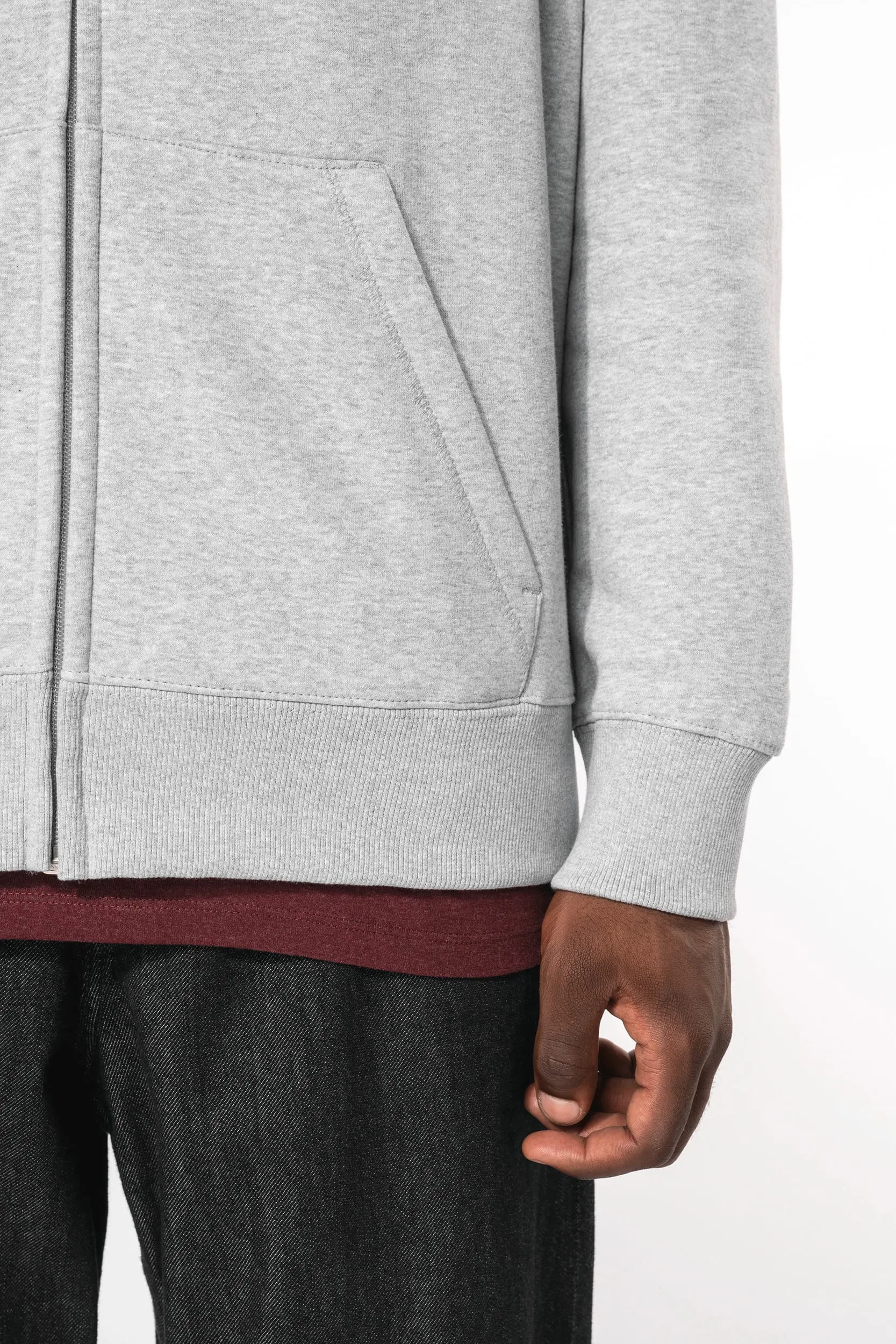 Sudadera capucha y cremallera