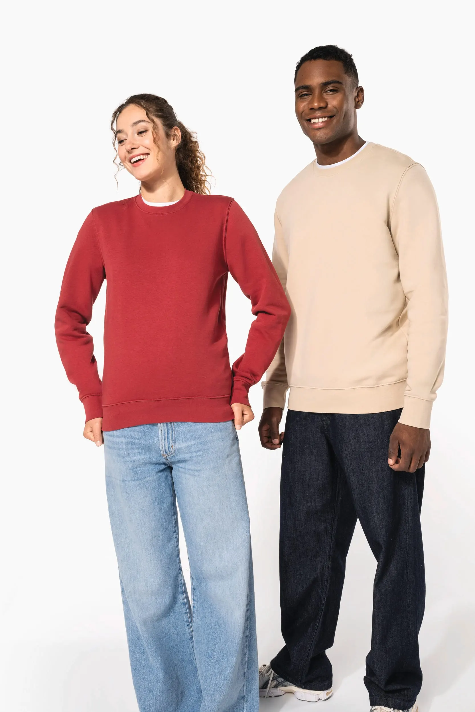 Sudadera ecorresponsable de cuello redondo unisex