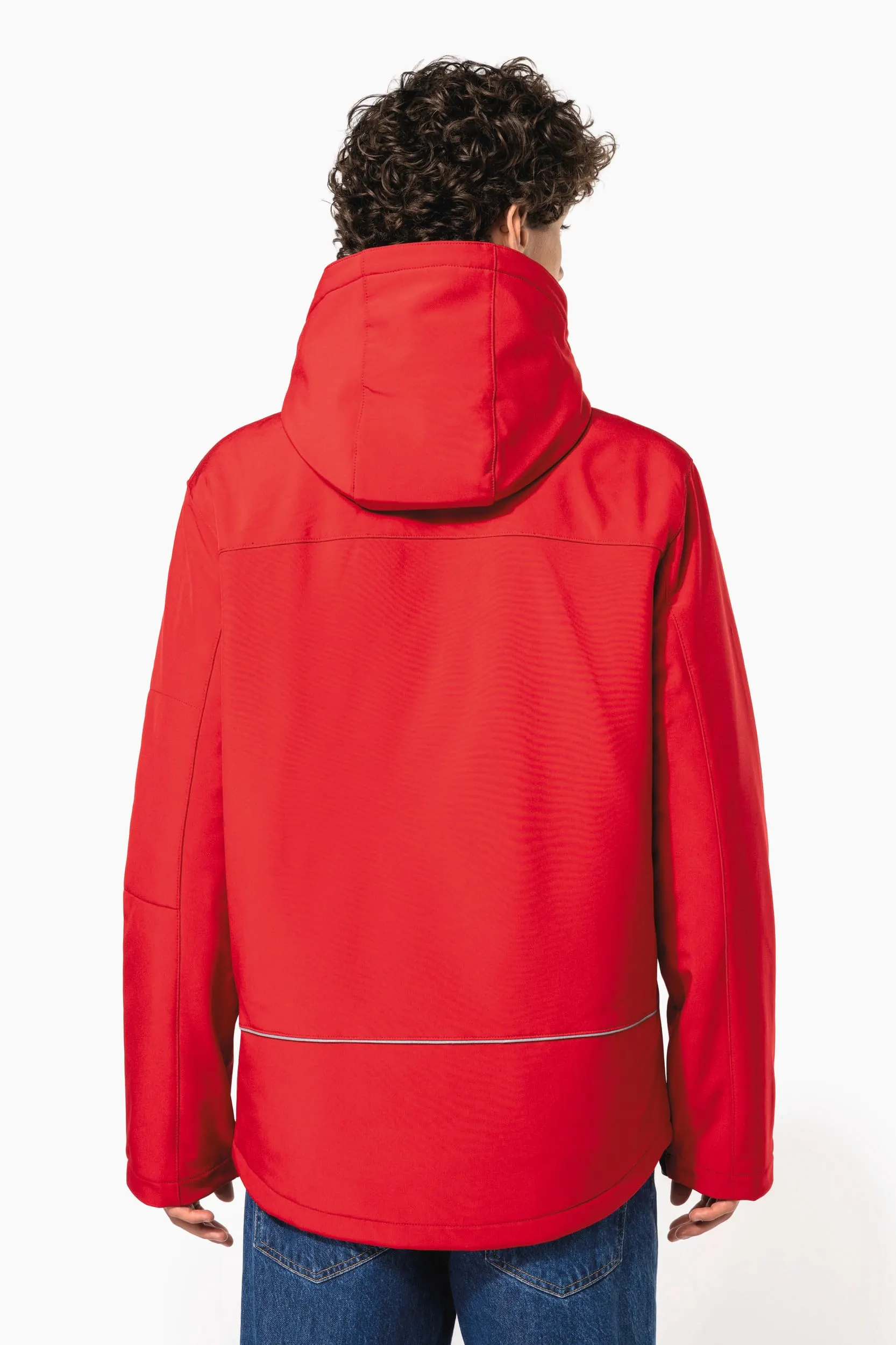 Parka softshell acolchada con capucha hombre