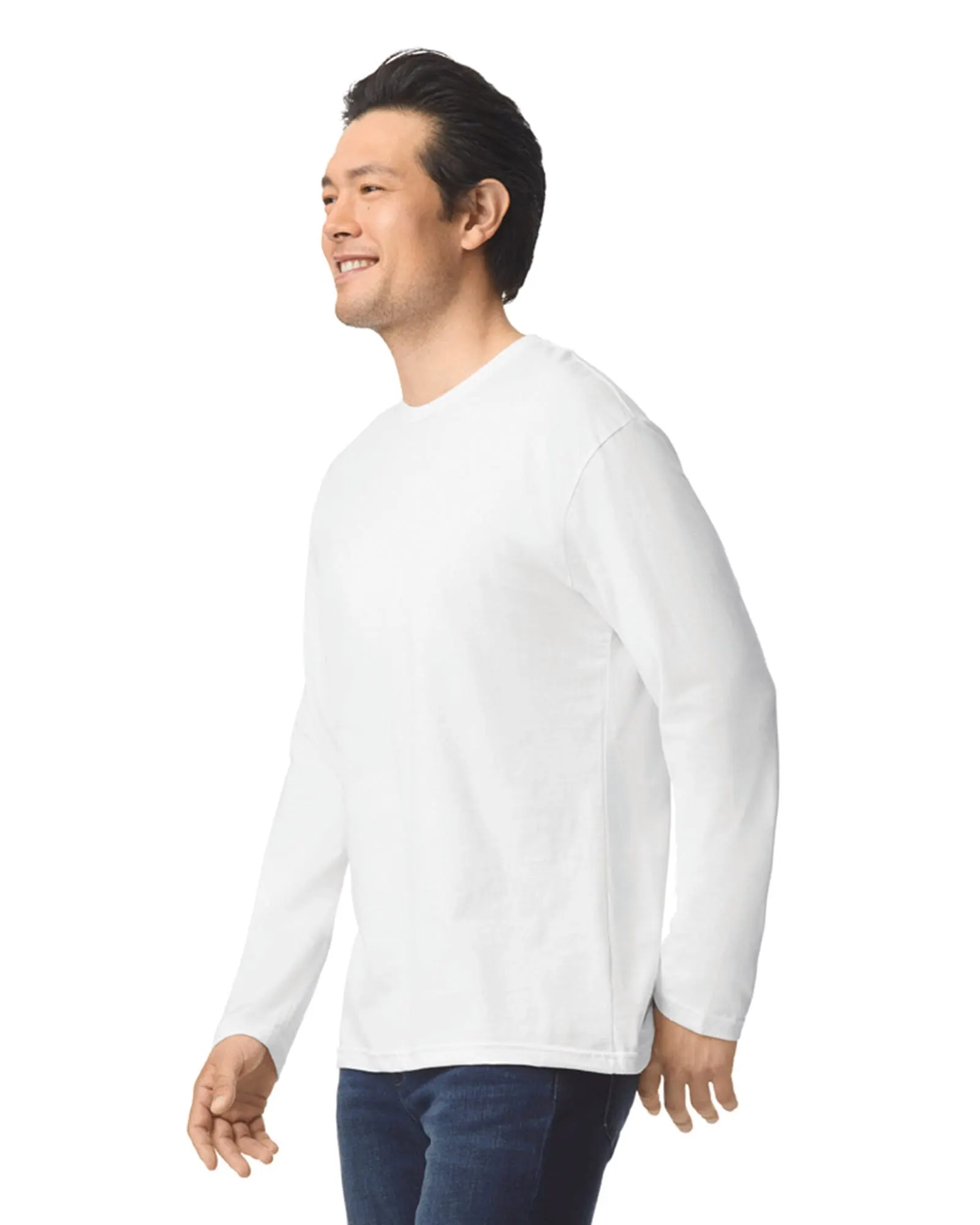Camiseta SoftStyle manga larga hombre
