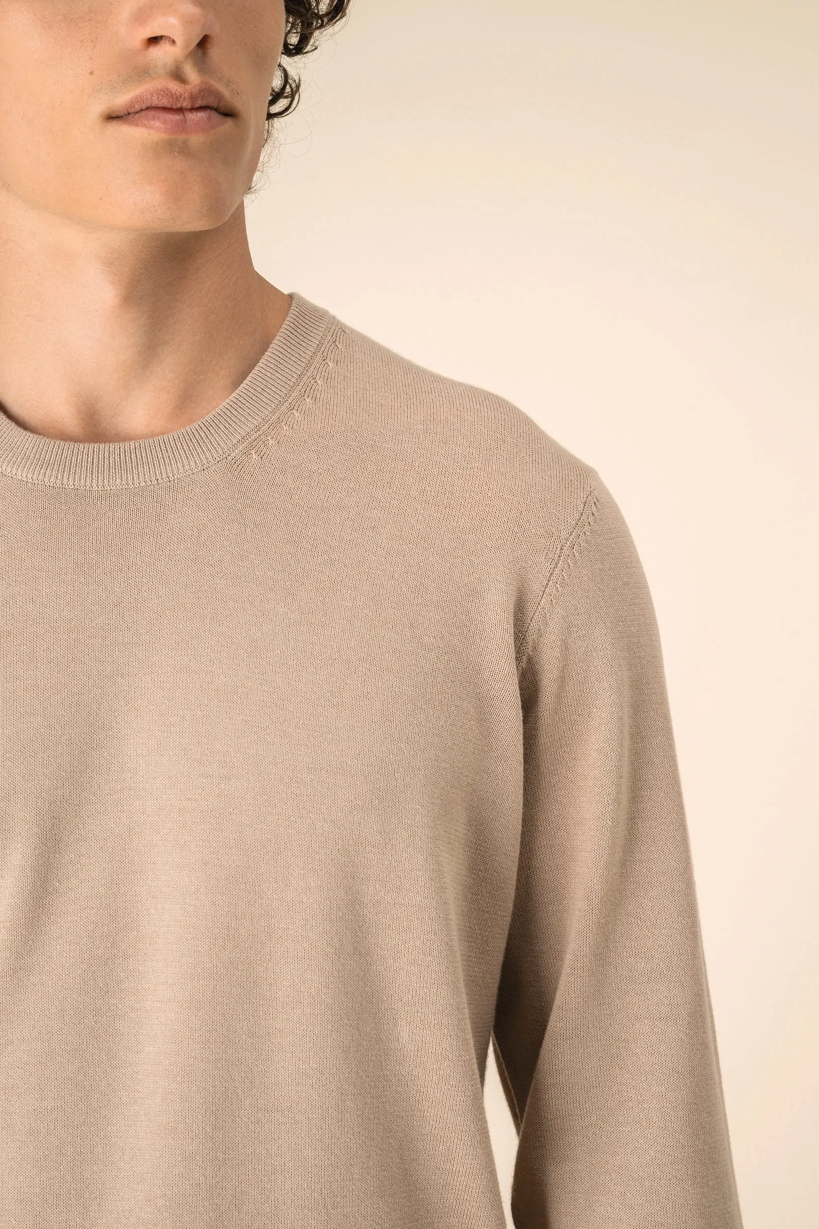 Jersey ecorresponsable de cuello redondo hombre