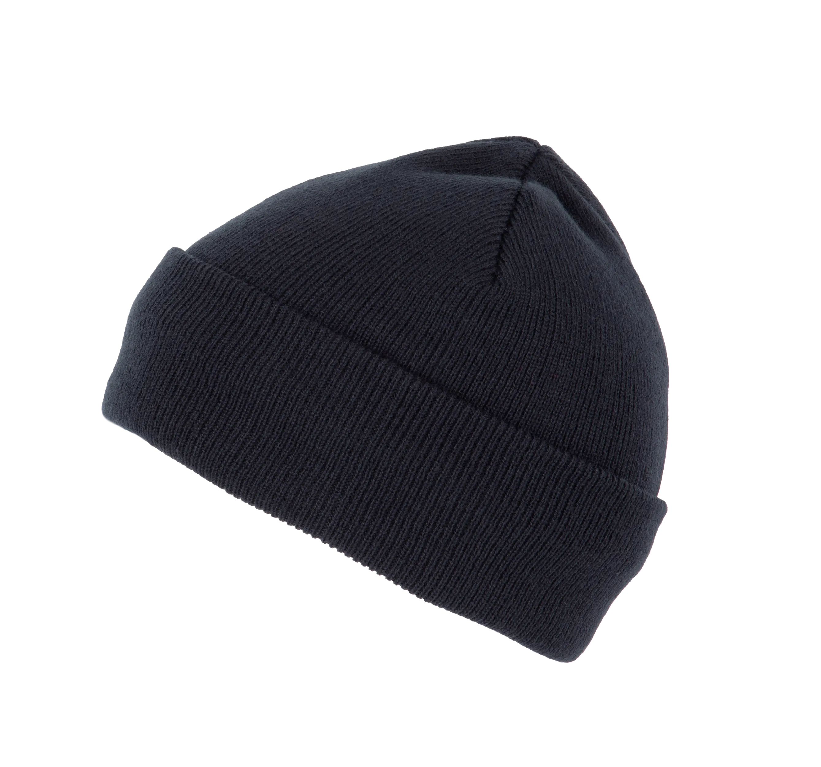 Gorro punto reciclado con dobladillo