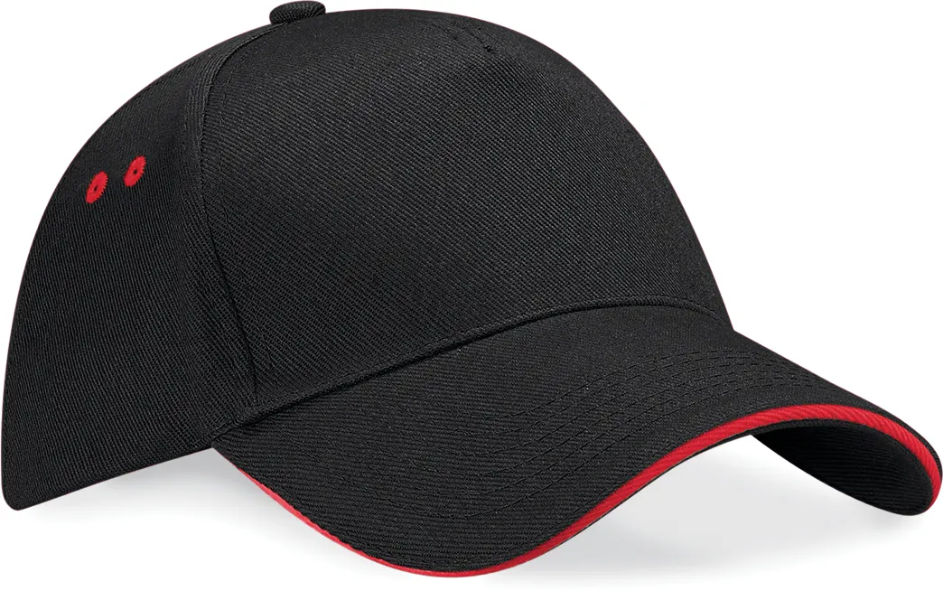 Gorra Ultimate - 5 paneles con sándwich contrastado