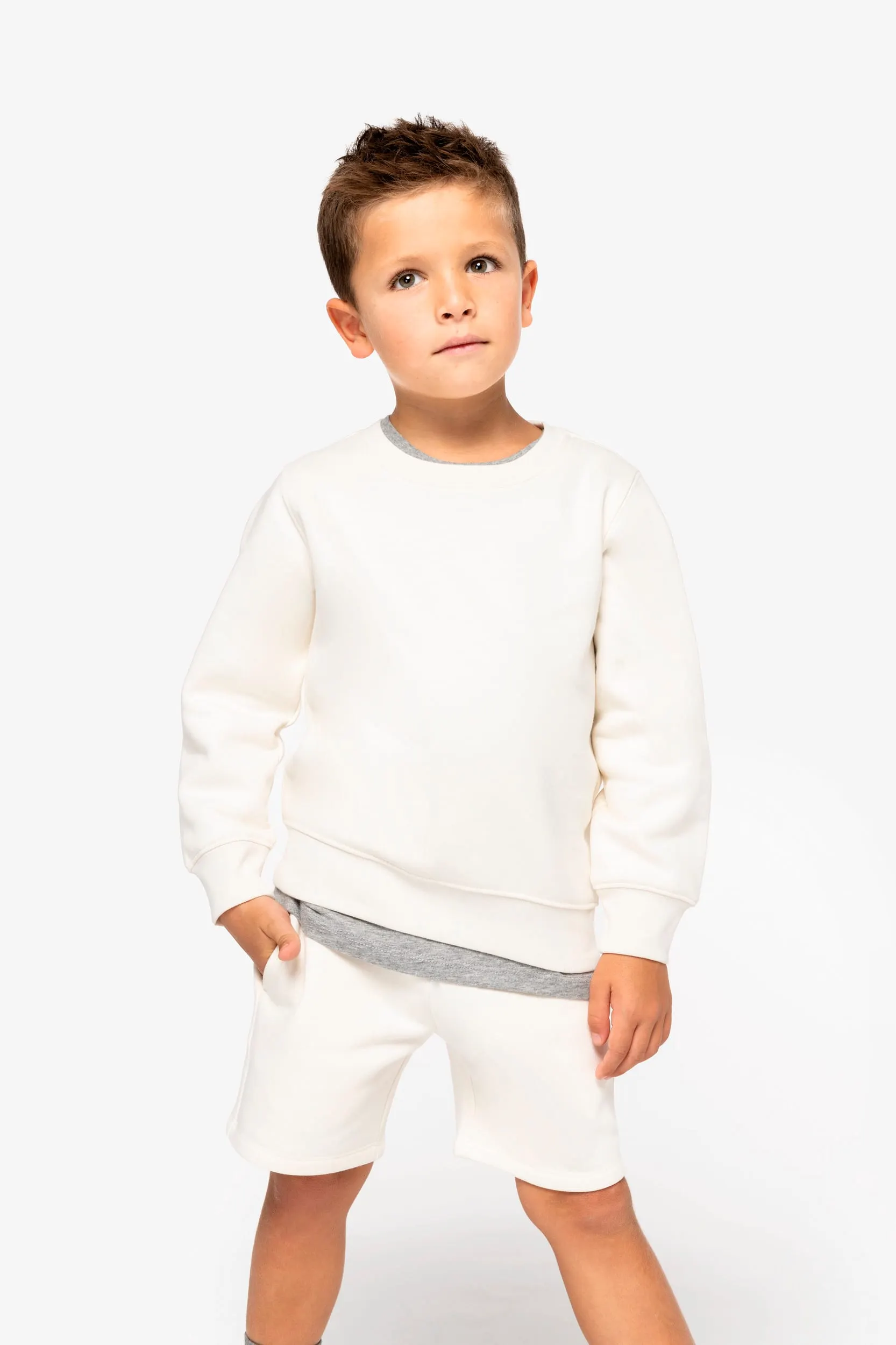 Bermuda ecorresponsable de felpa infantil