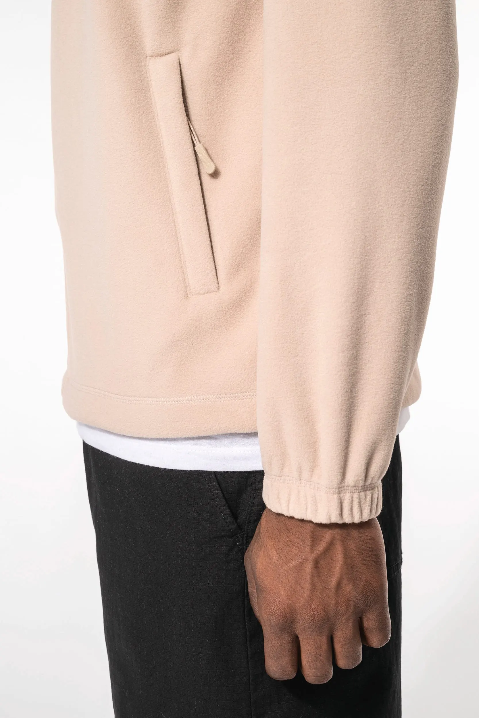 Chaqueta polar ajustable con puños elásticos