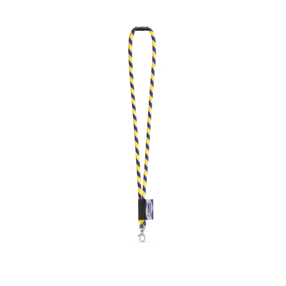 WISBECH. SET Lanyard TUBE Long (Ø 7 mm) con mosquetón de gatillo de 9 mm y cierre de seguridad de Ø 7 mm