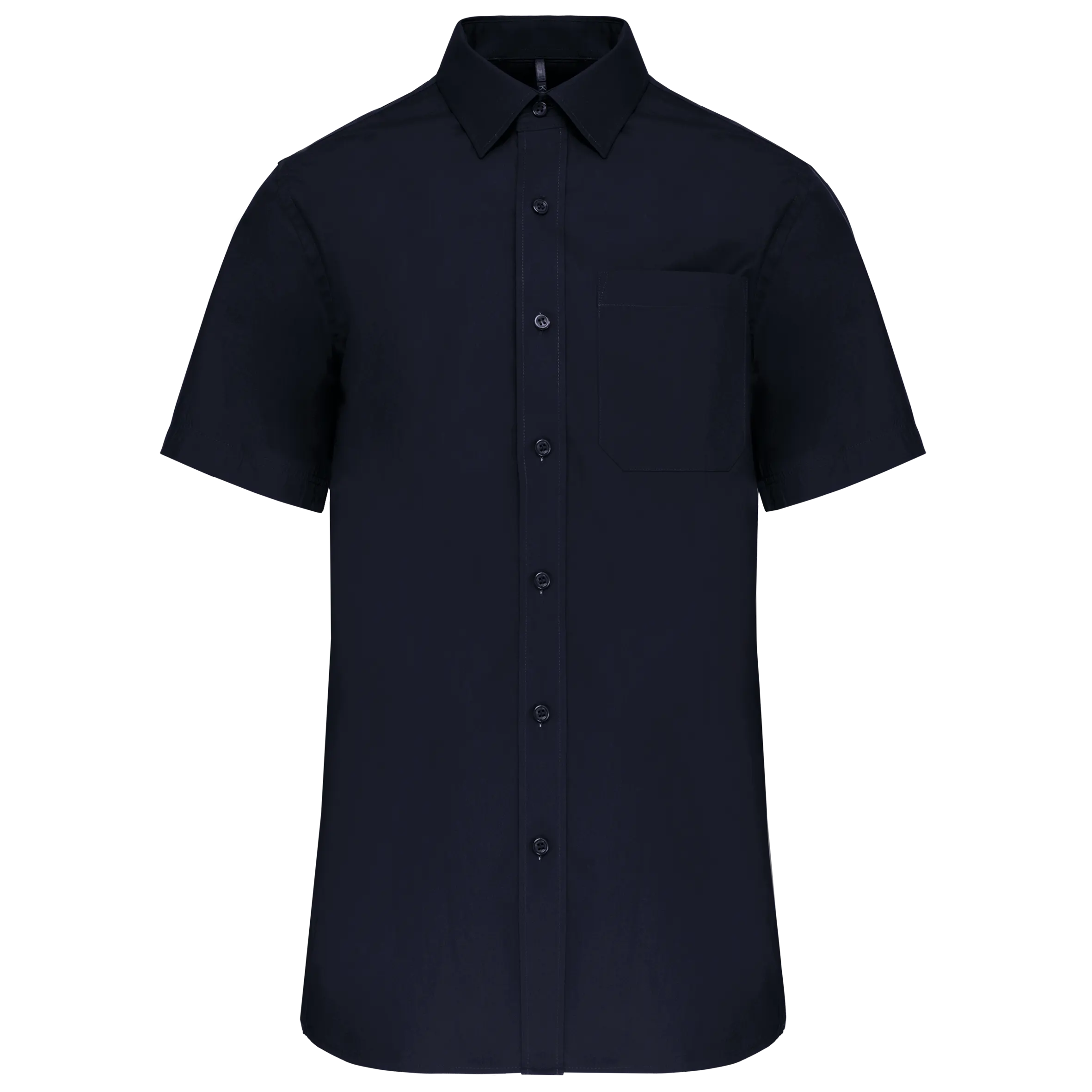 Camisa popelina manga corta hombre