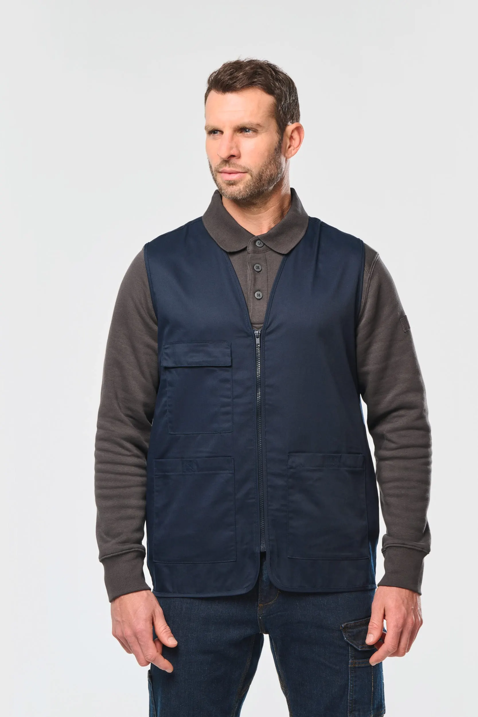 Chaleco polialgodón multibolsillos - Unisex