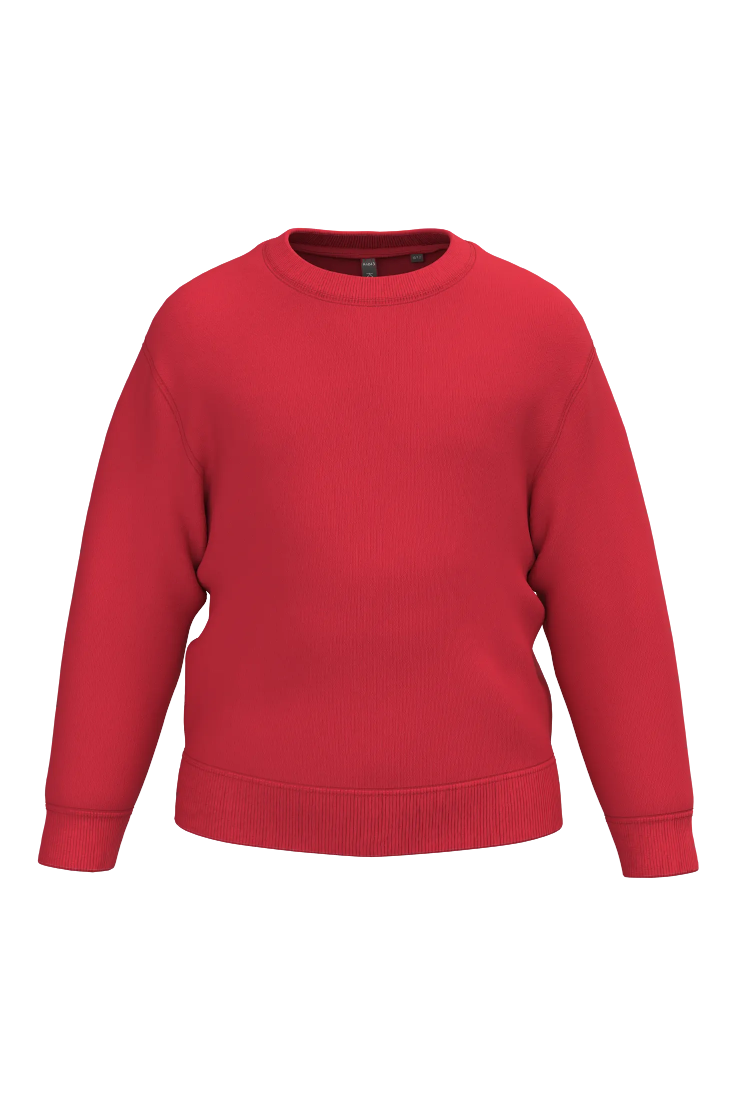 Sudadera reciclada cuello redondo infantil