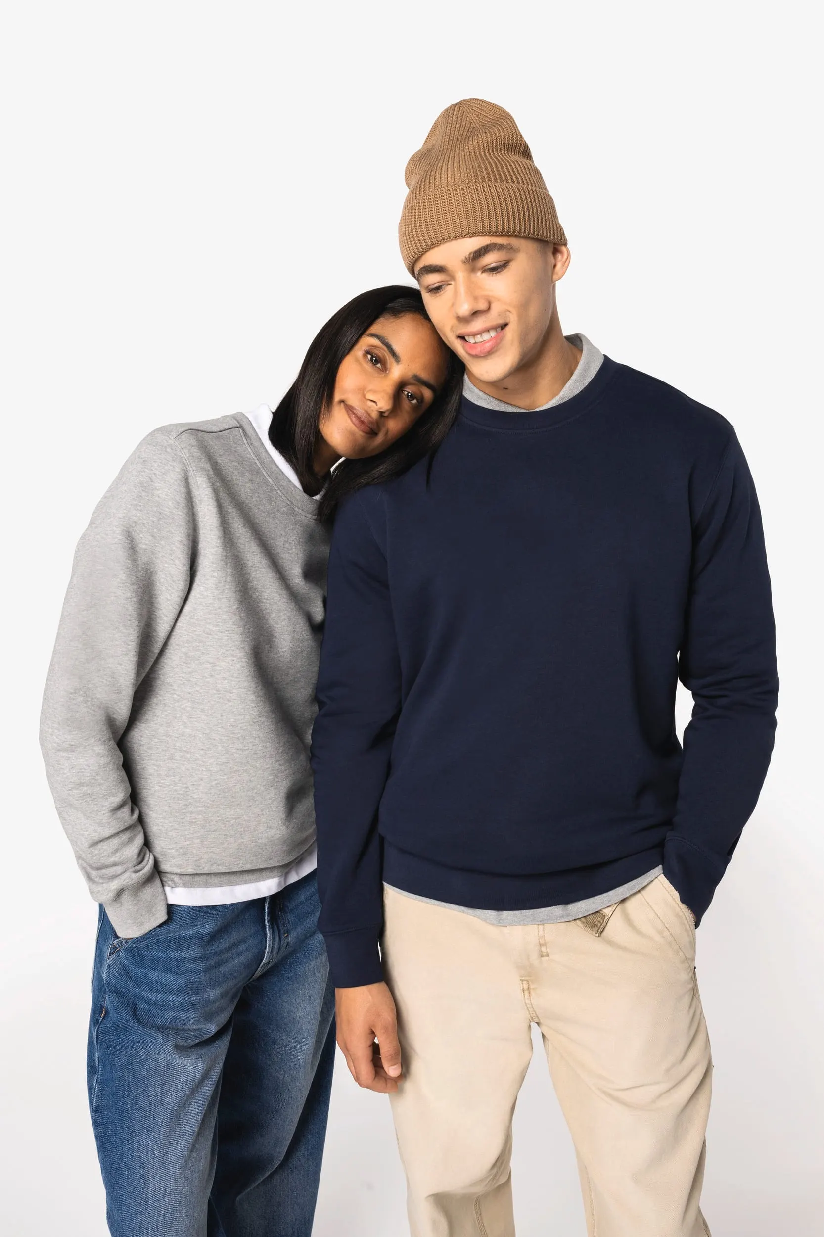 Sudadera ecorresponsable cuello redondo unisex