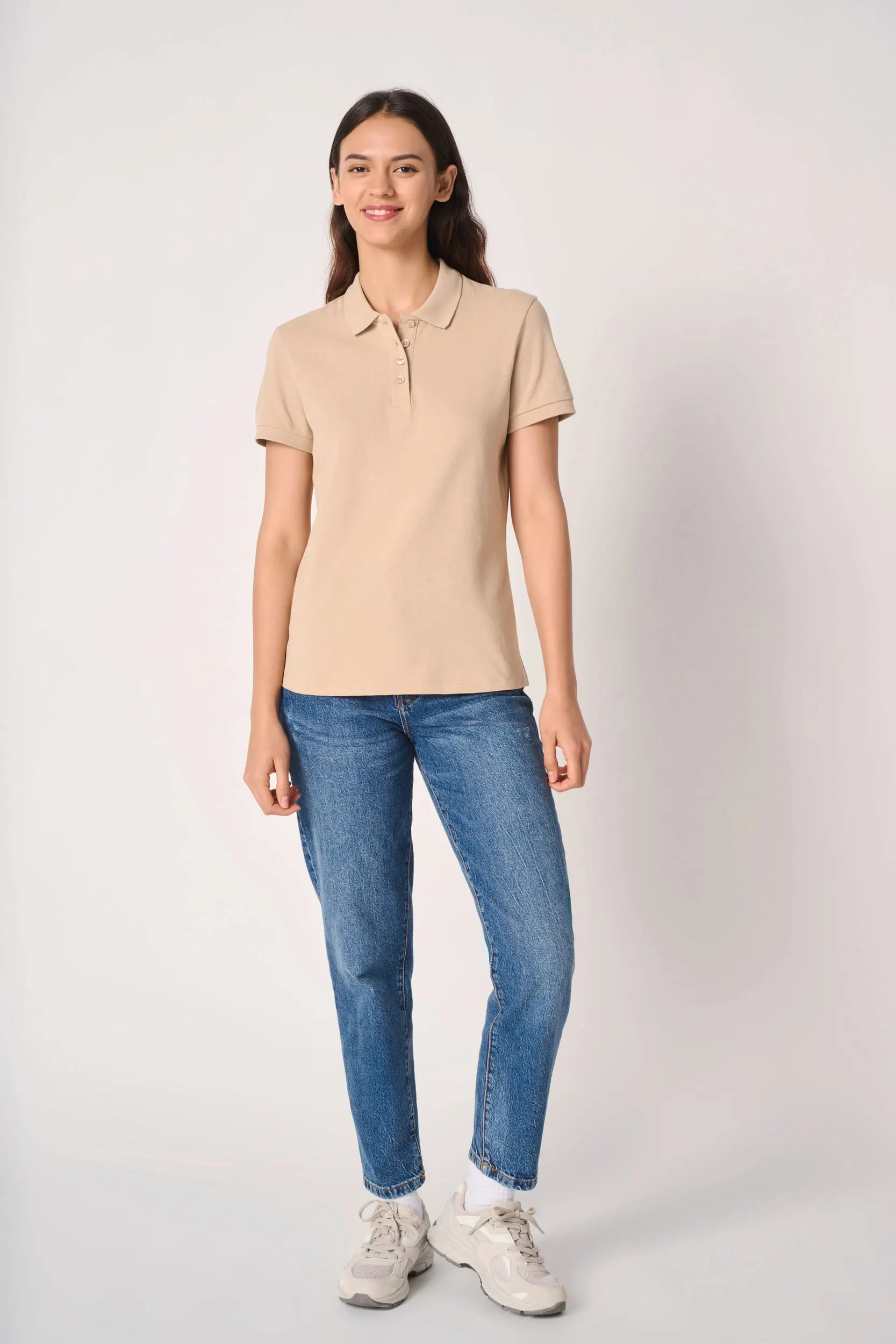 Polo punto piqué mujer