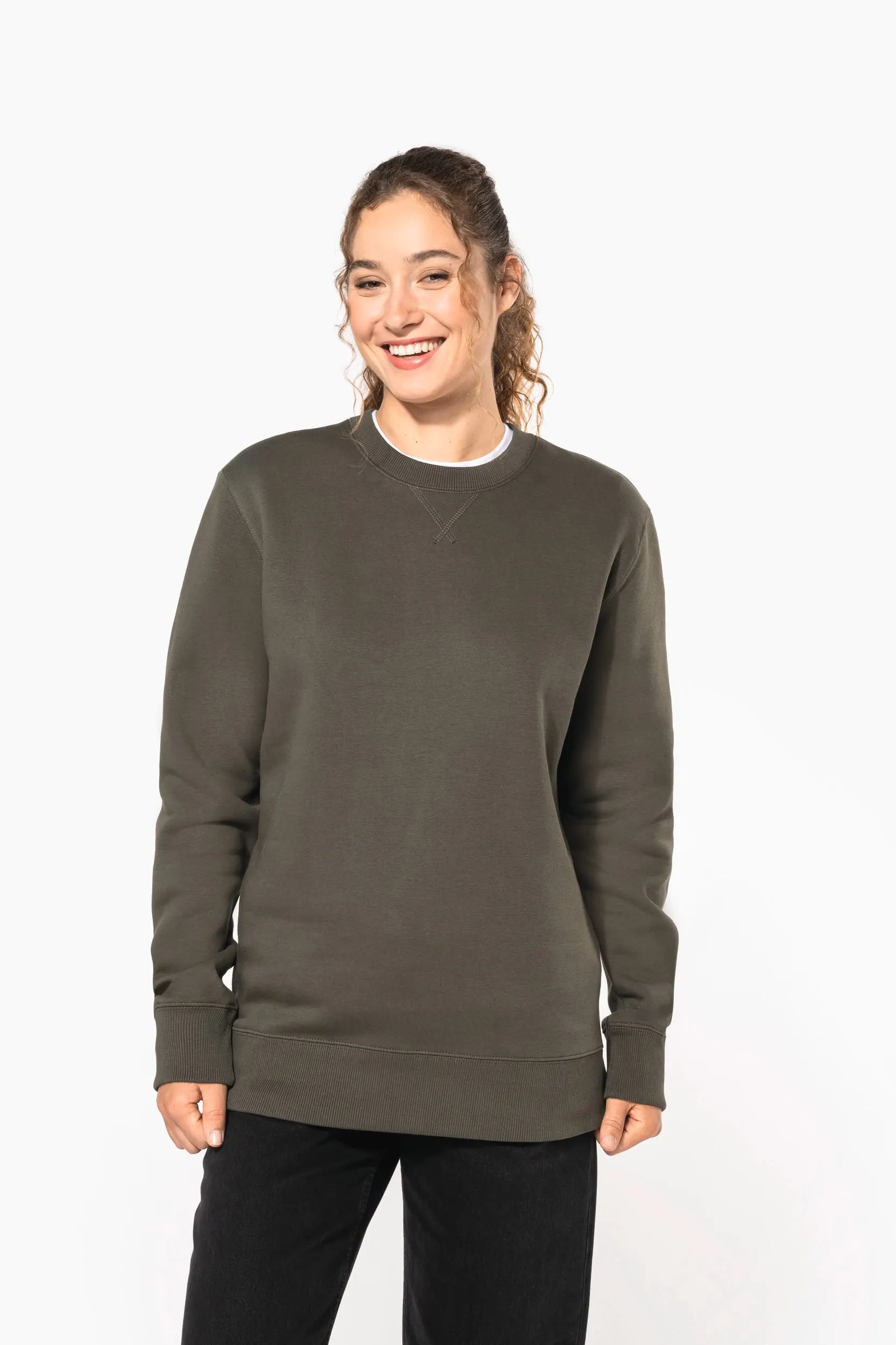 Sudadera cuello redondo