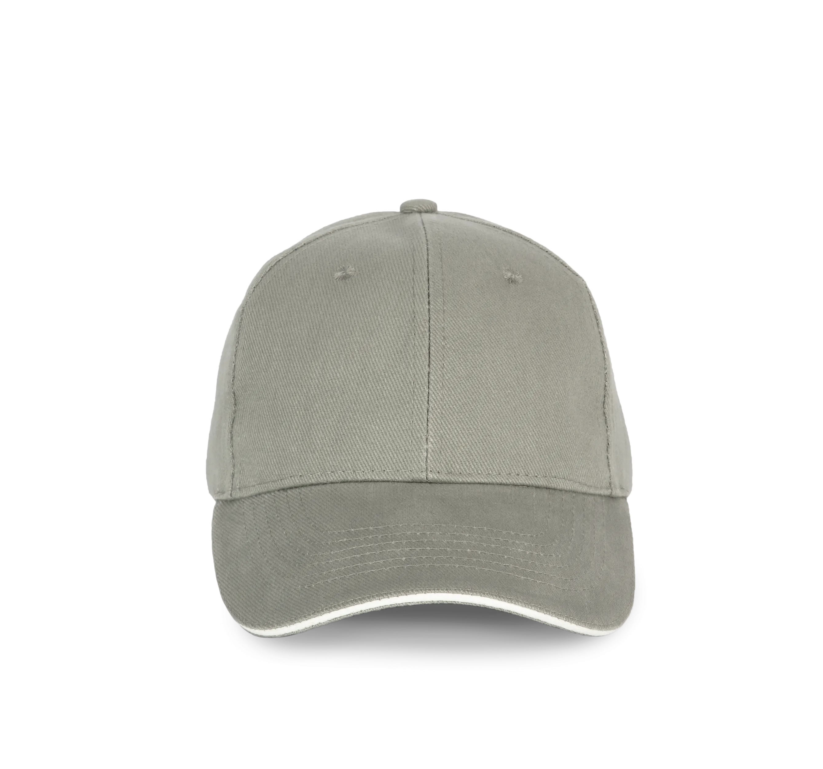 Gorra algodón orgánico con sándwich contrastado - 6 paneles