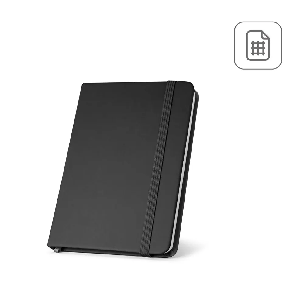 HEMINGWAY SQUARE. Cuaderno A5 de PU con papel cuadriculado