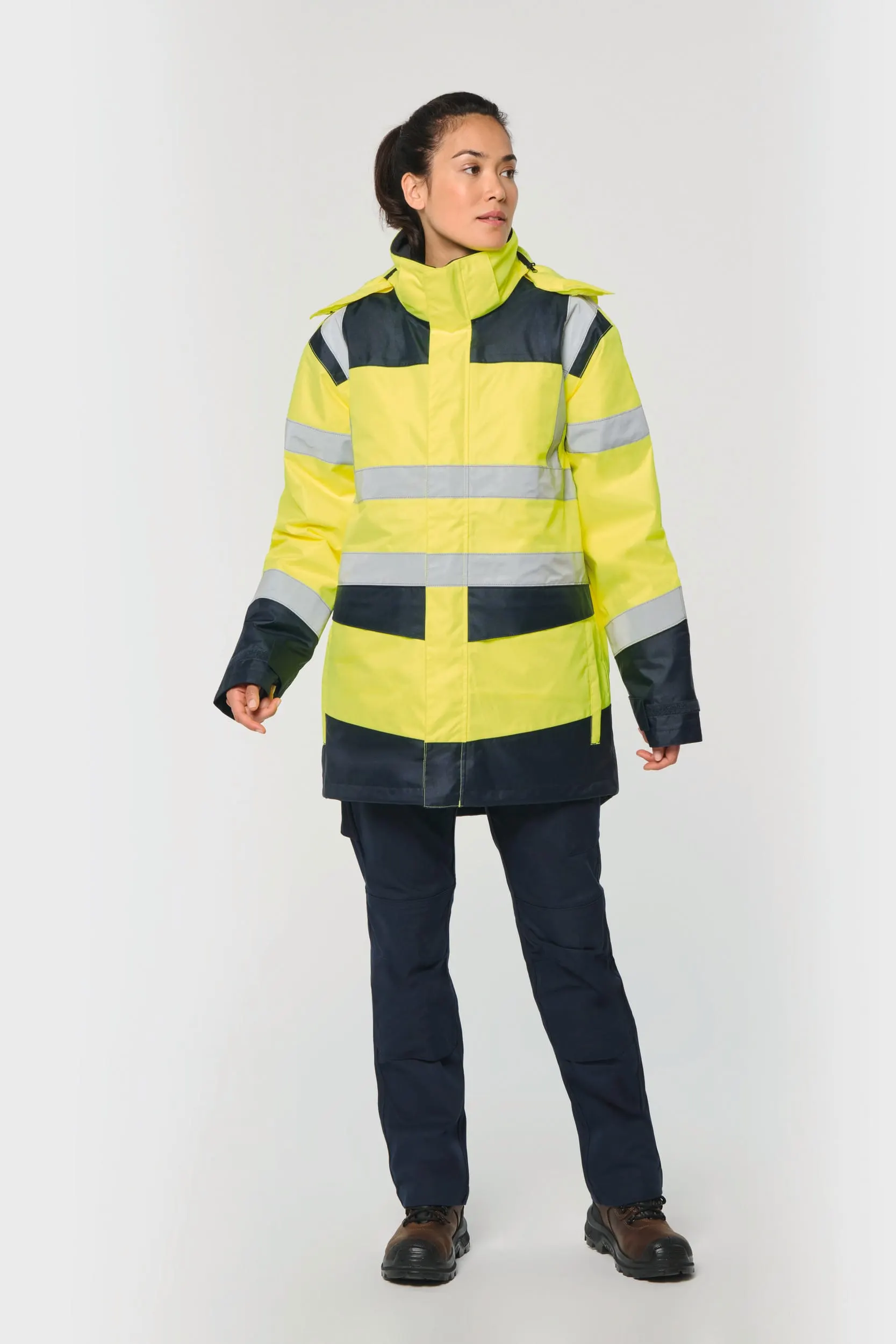 Parka de seguridad reciclada 4 en 1 unisex