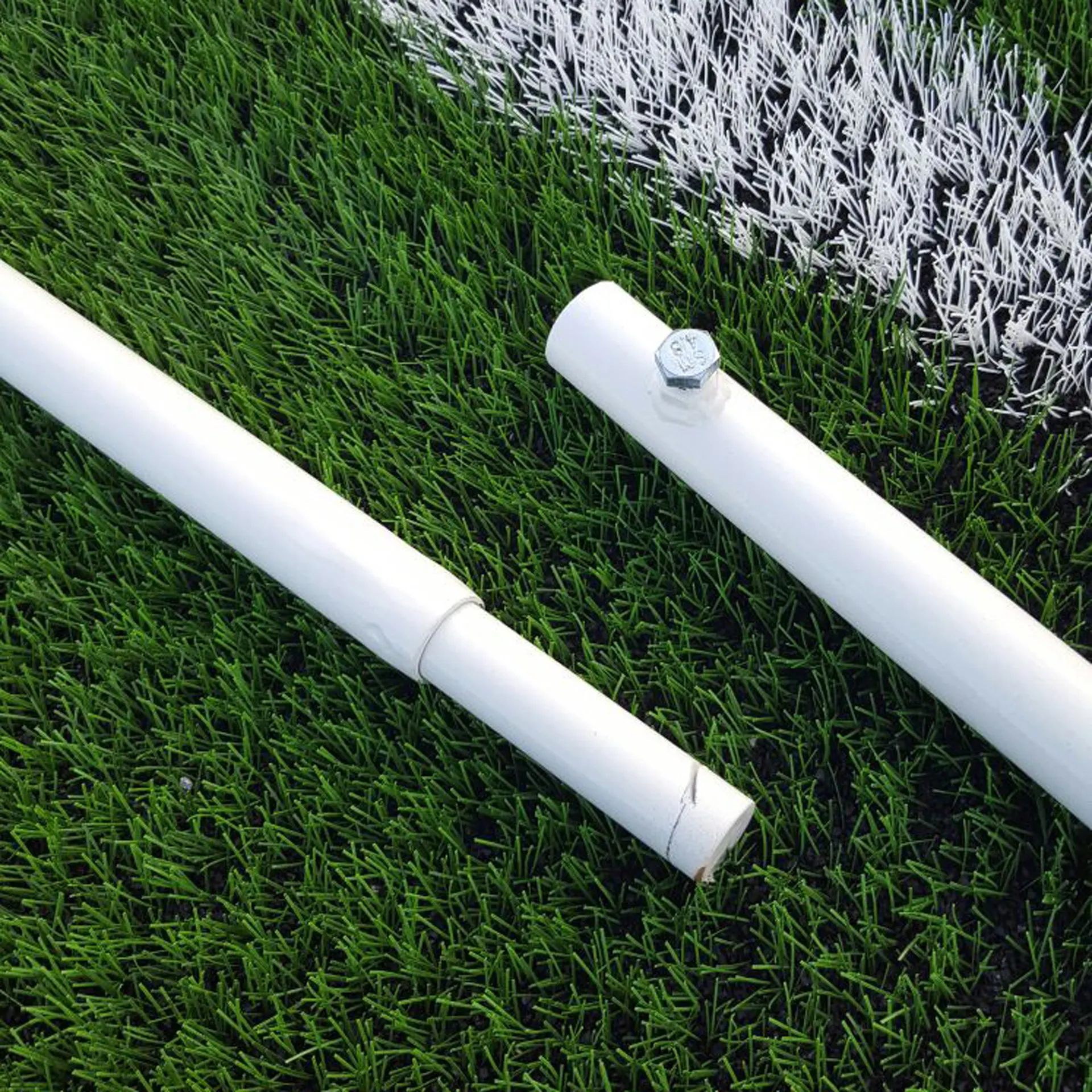 JUEGO DE 2 BASES PORTERÍAS FÚTBOL 11 PARA RECOGIDA DE RED