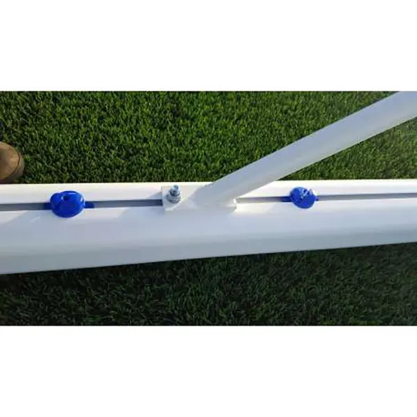 JUEGO PORTERÍAS ALUMINIO FÚTBOL 7 90 MM FIJAS