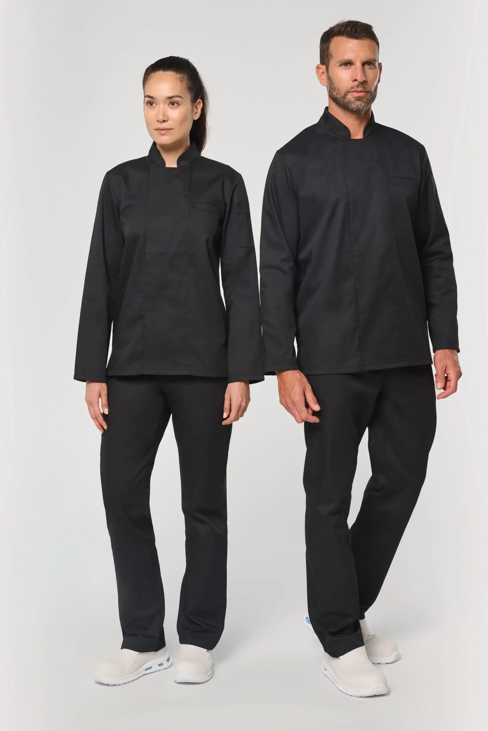 Chaqueta de cocina ecorresponsable de manga larga unisex