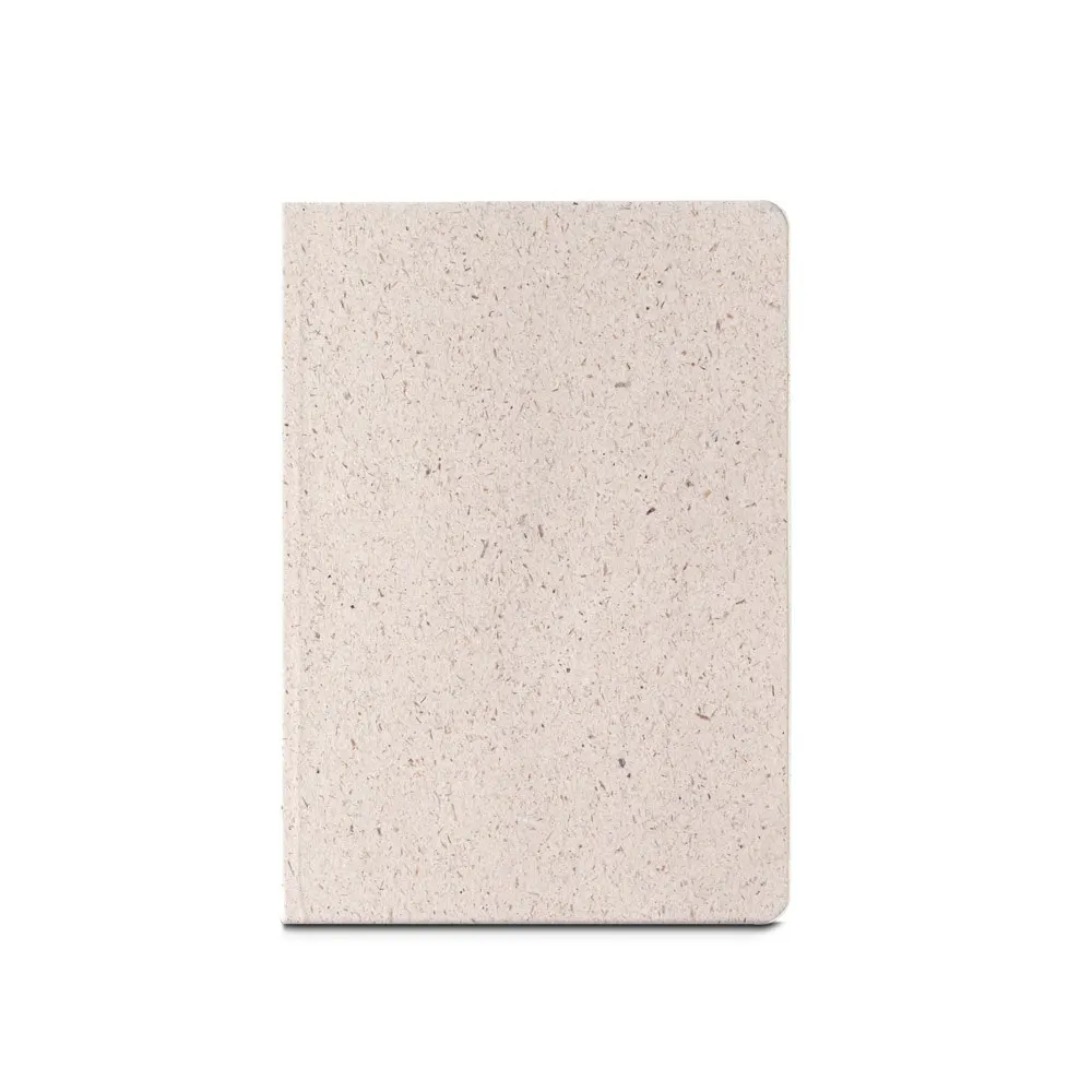 ORGANIC SEMI-RIGID. Bloc de notas A5 con tapa semirrígida de materia orgánica de elefante (80%)