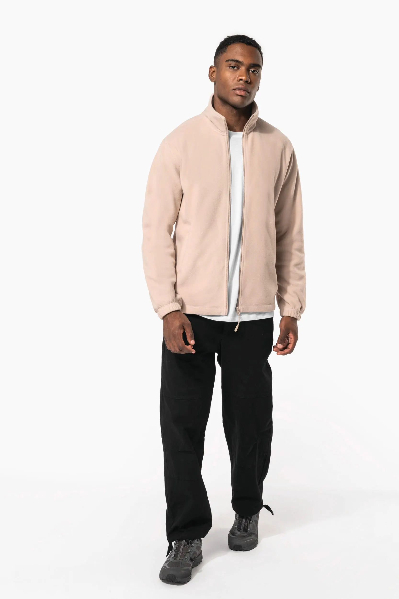 Chaqueta polar ajustable con puños elásticos