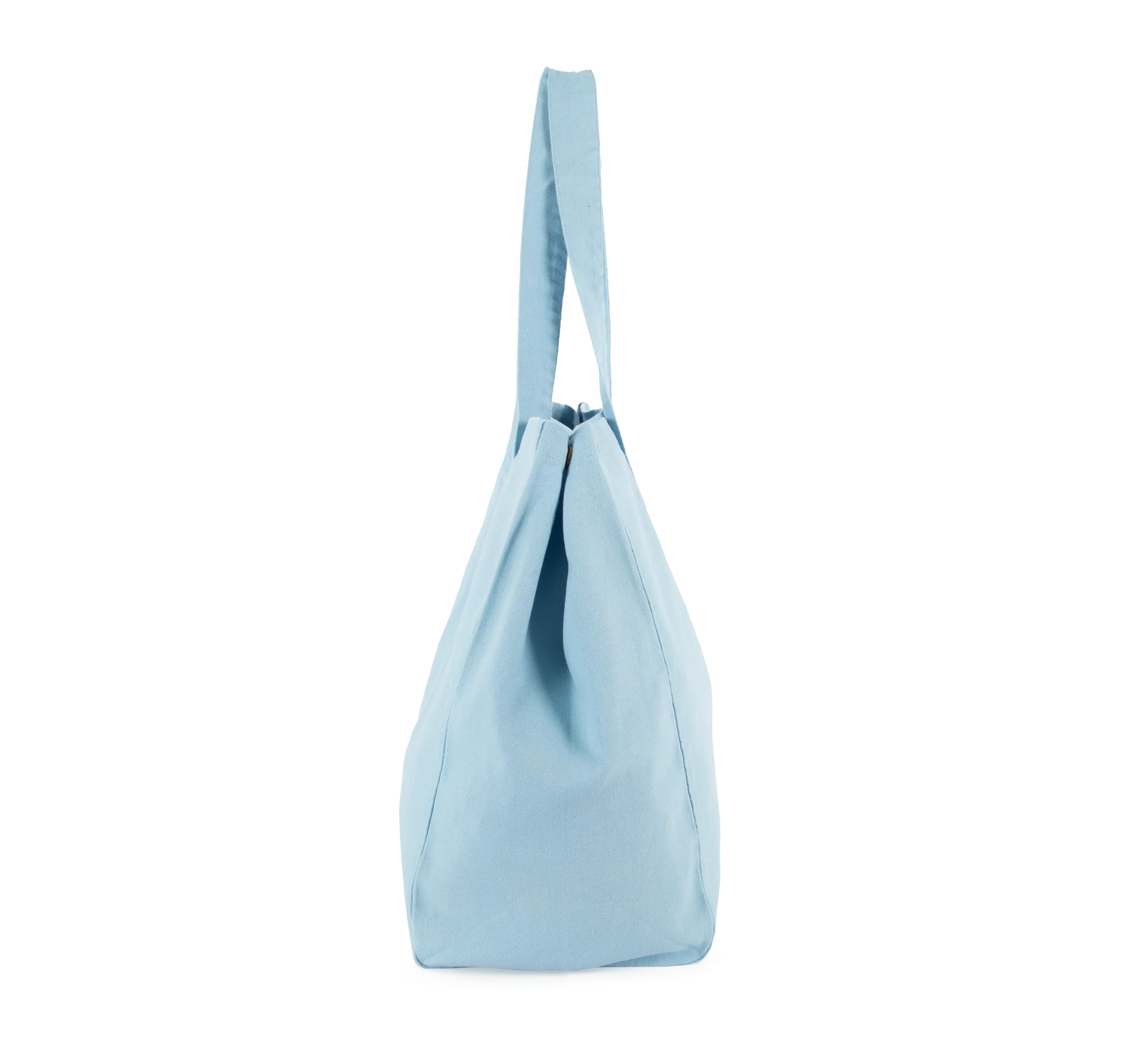 Bolsa shopper de algodón efecto lavado