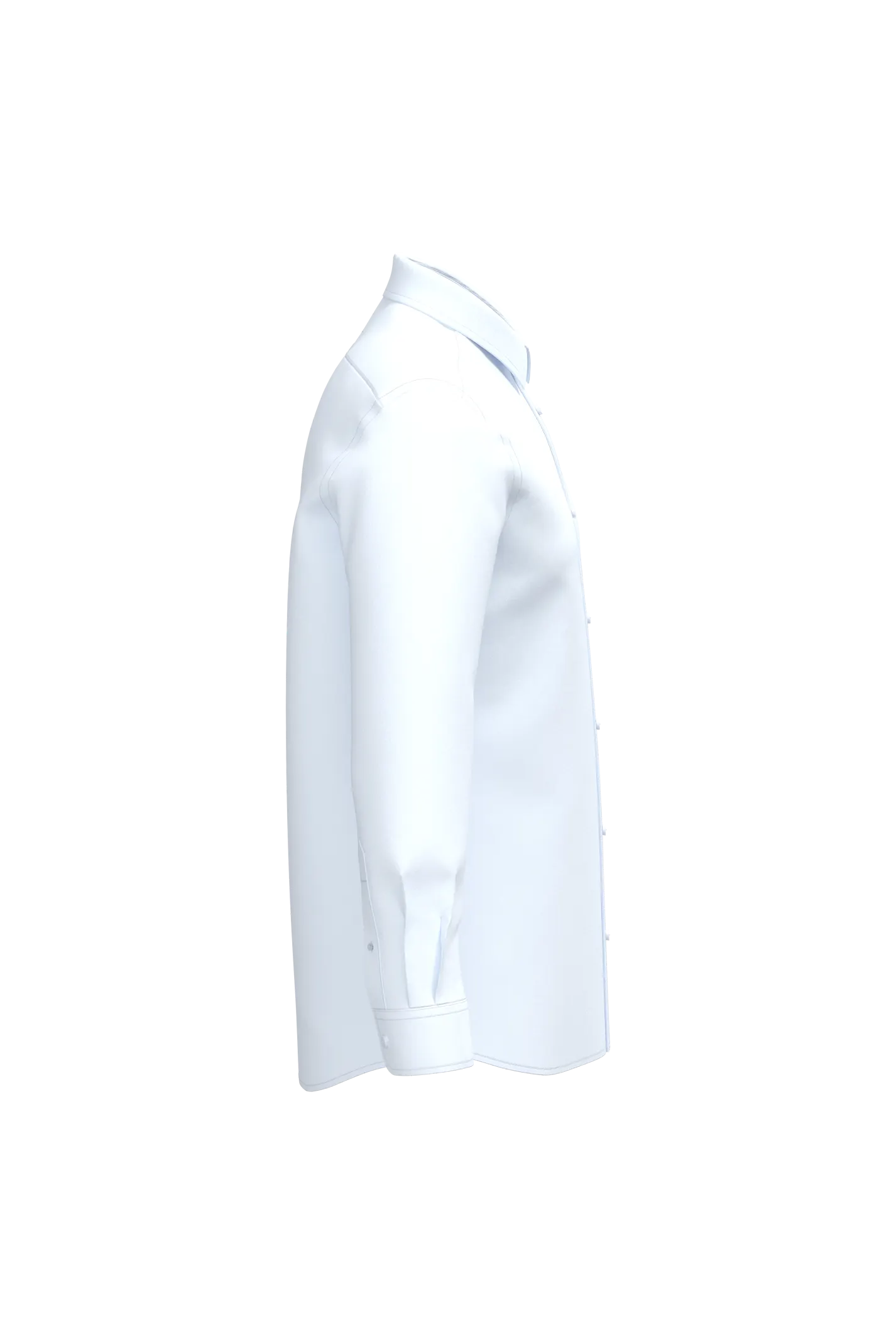 Camisa de popelina de polialgodón de fácil cuidado para hombre