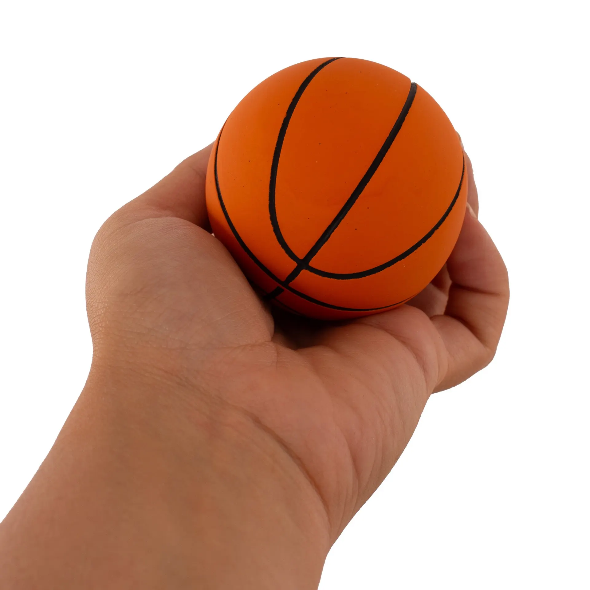 PELOTA CON FORMA DE BALÓN DE BALONCESTO 6CM